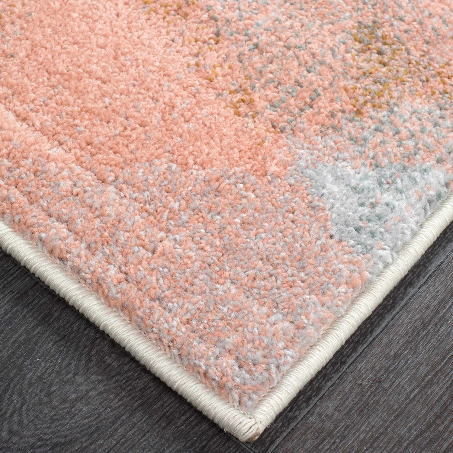 1 Common Ground Rugs Unreal 425 300x80cm - Medium Runner Power Loomed Pet Friendly Rug - Pink, 1 of 6
