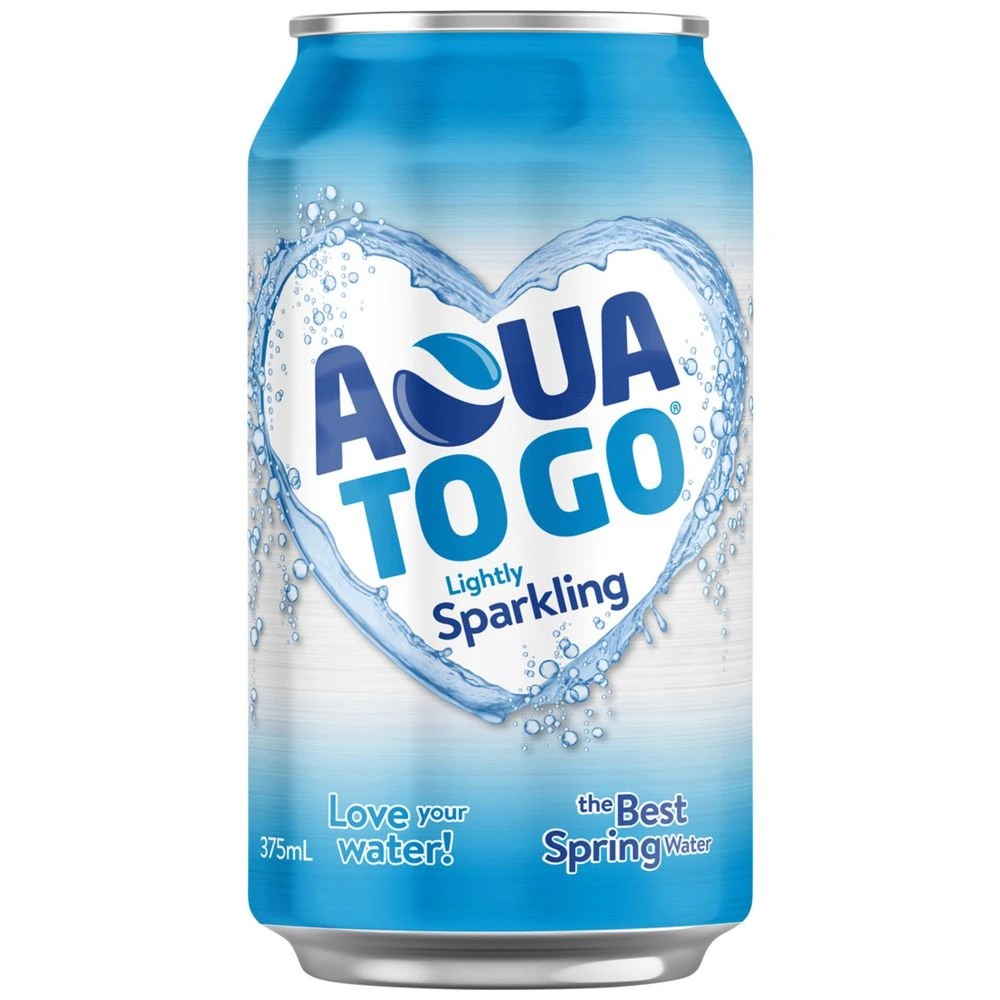 3 Aqua to Go Sparkling Water Cans 375mL 10 Pack, 3 of 3