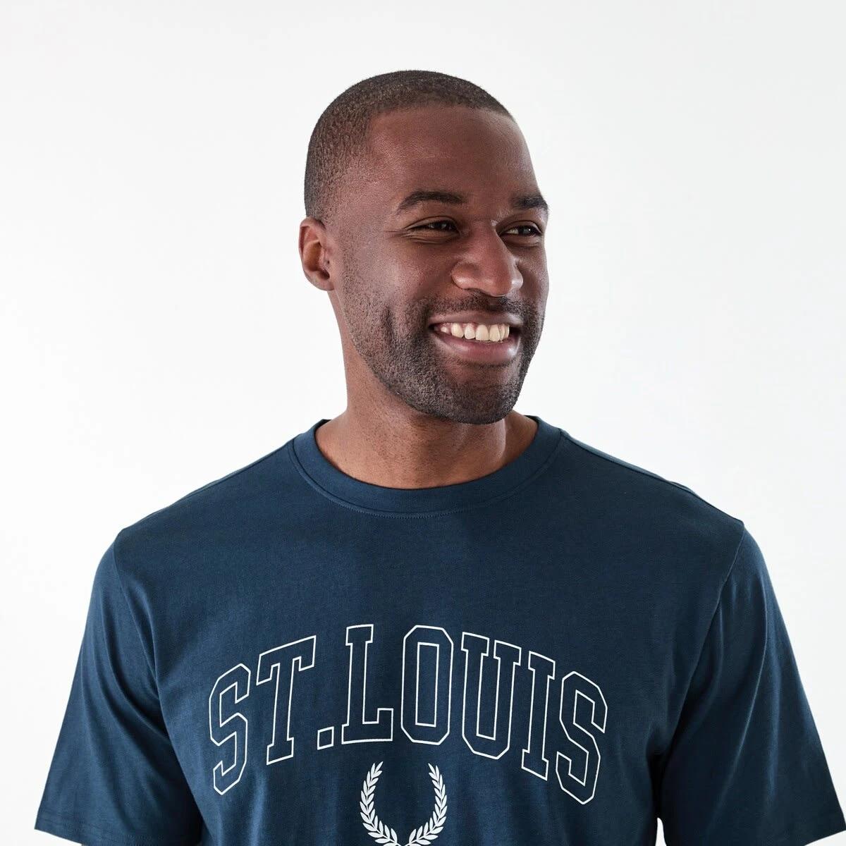 4 Printed T-shirt SPELL NAVY, 4 of 6
