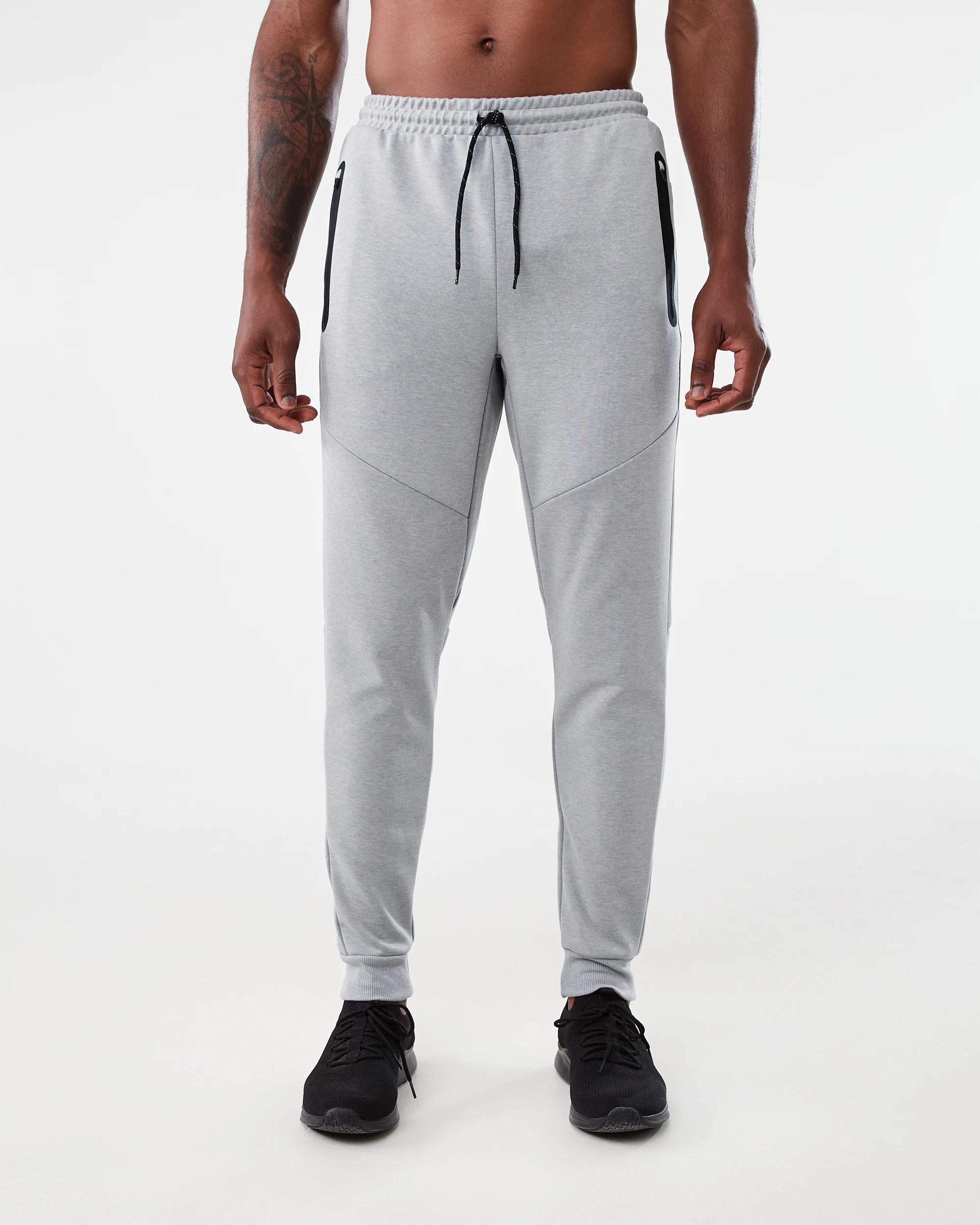 1 Active Mens Sports Joggers GREY MARLE CORE, 1 of 6