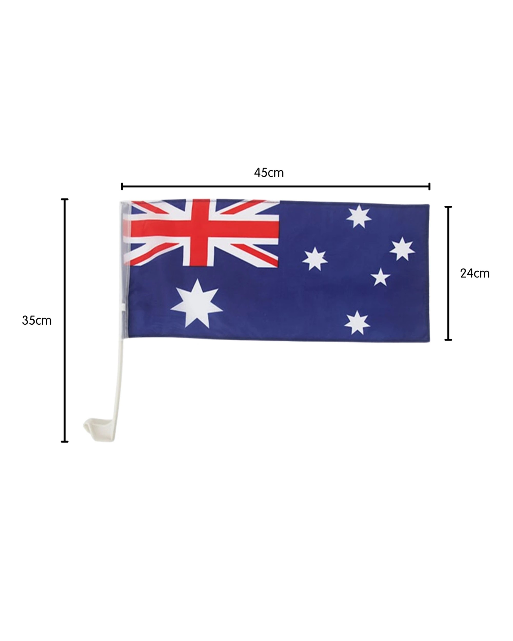 2 Oceana Aussie Car Flags 44cm x 24cm Pack of 2 - Blue, 2 of 3