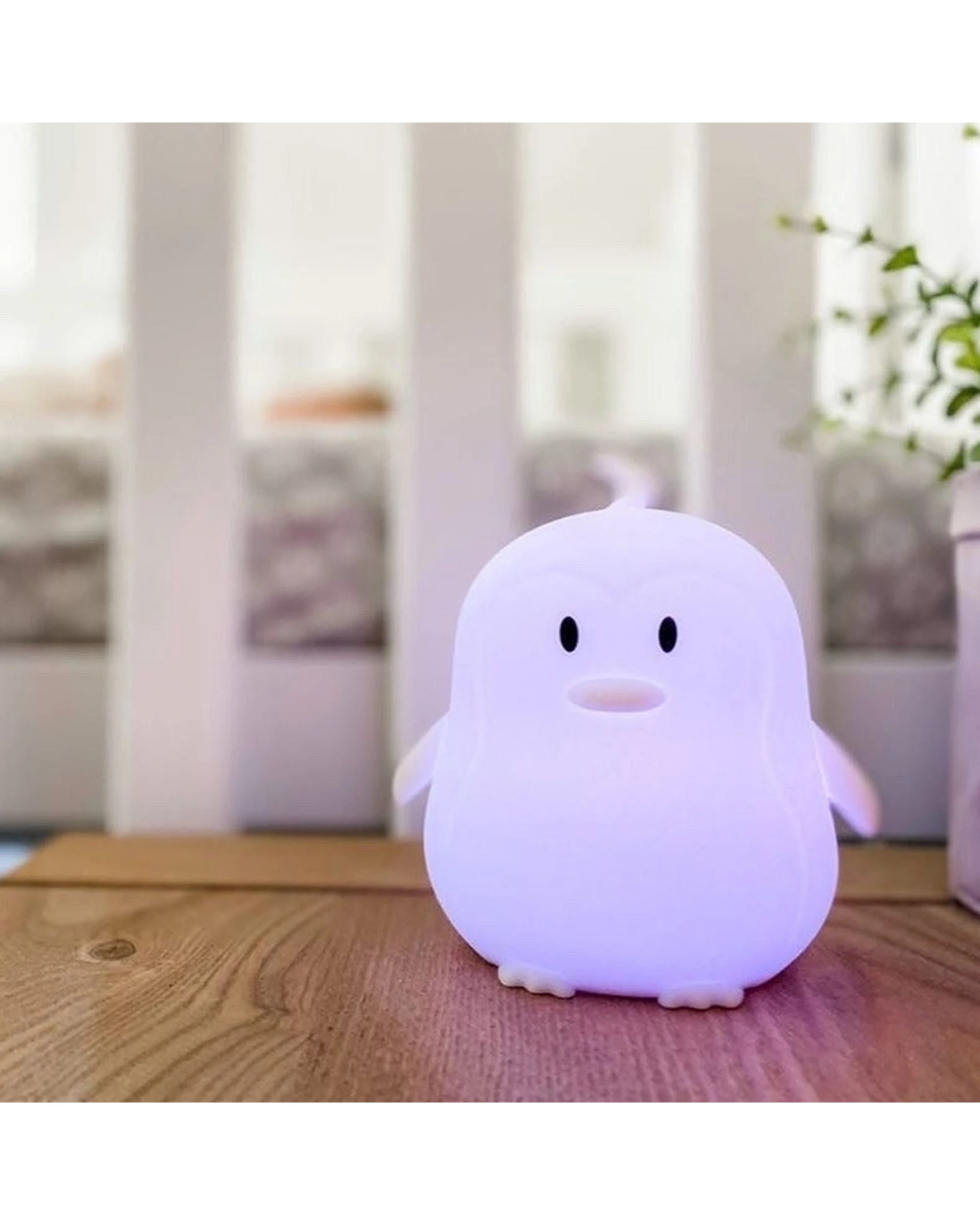 4 Babystudio Soft Silicon Night Light Penguin Multicolour USB Rechargeable - Multi, 4 of 4
