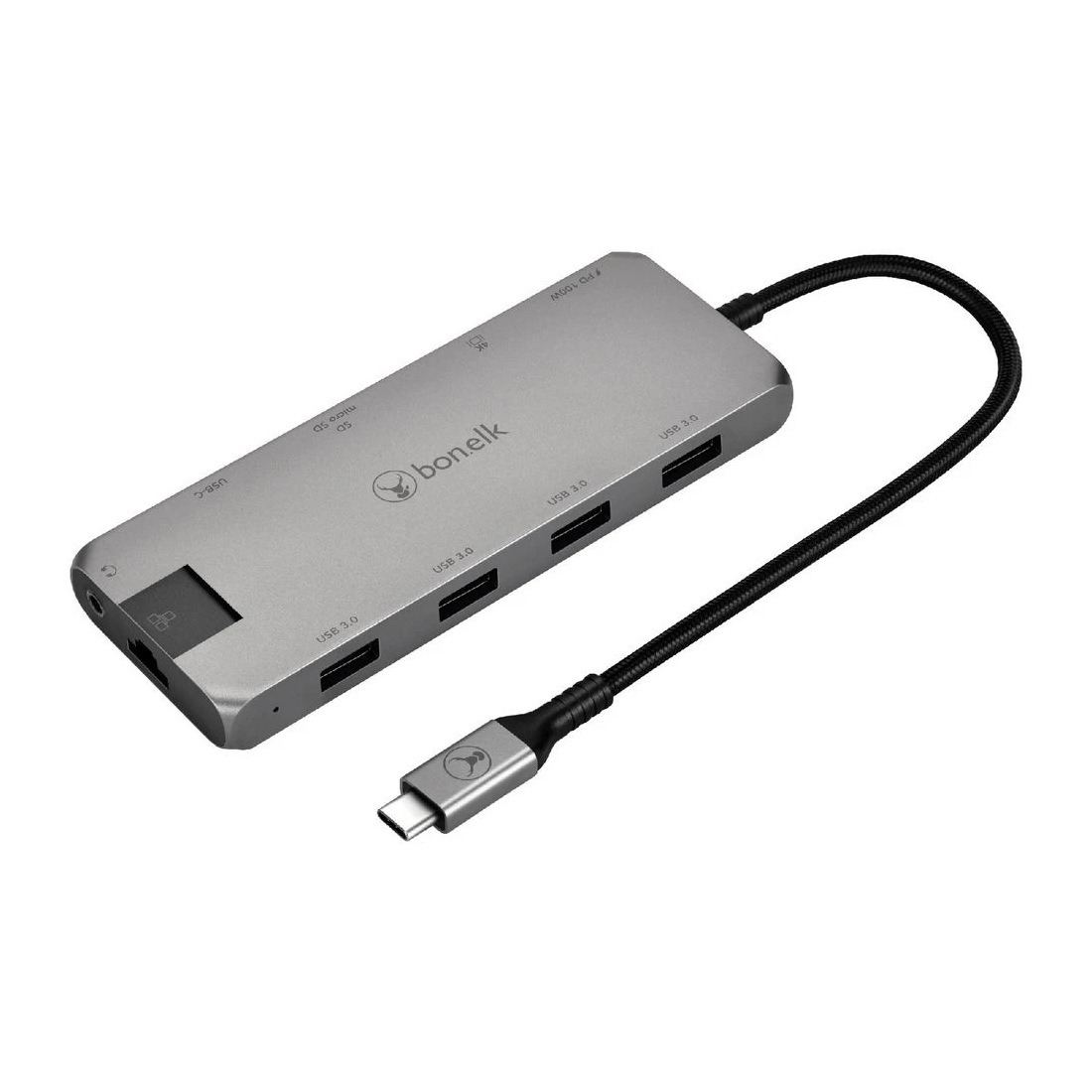 3 Bonelk Long-Life USB-C 11-in-1 Multiport Hub Space Grey, 3 of 7