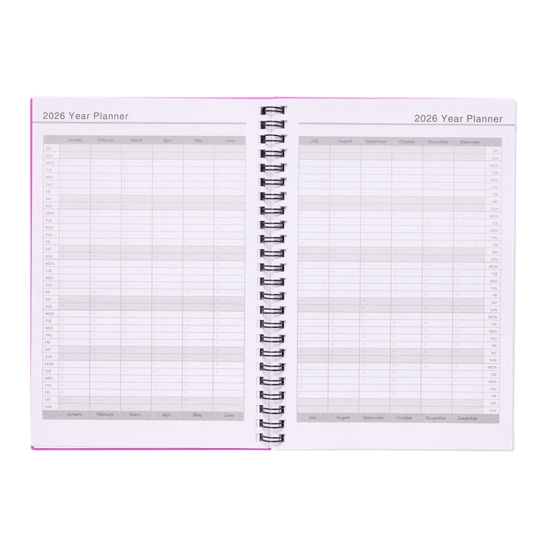 5 Studymate A5 Student Diary Week To View Fuchsia, 5 of 8