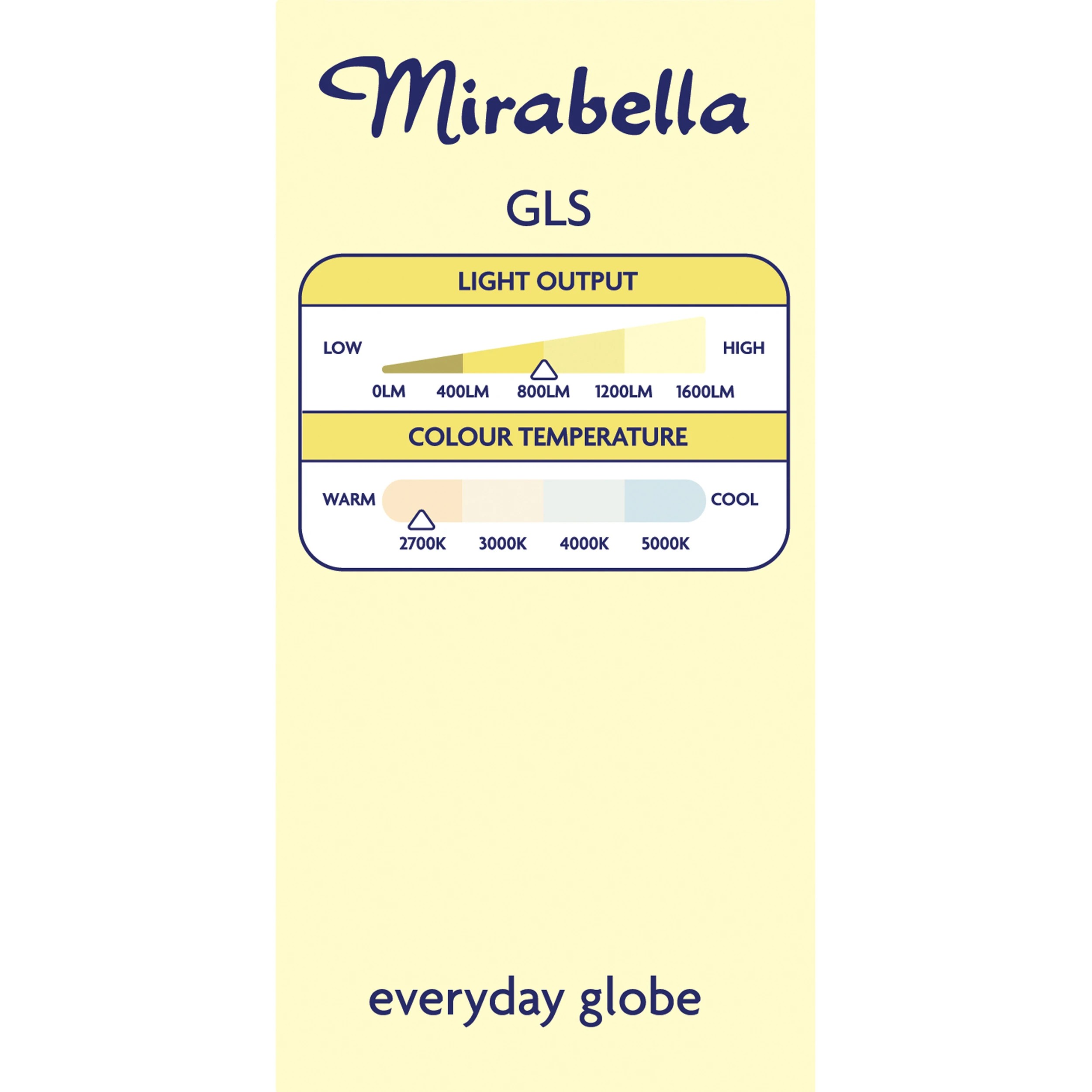 5 Mirabella LED GLS ES Warm White 9W, 5 of 6