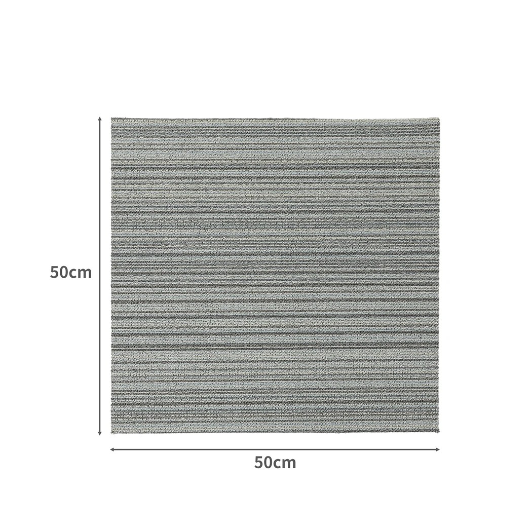 3 Marlow 20pcs 50x50cm Carpet Tiles Striped Pattern, 3 of 8