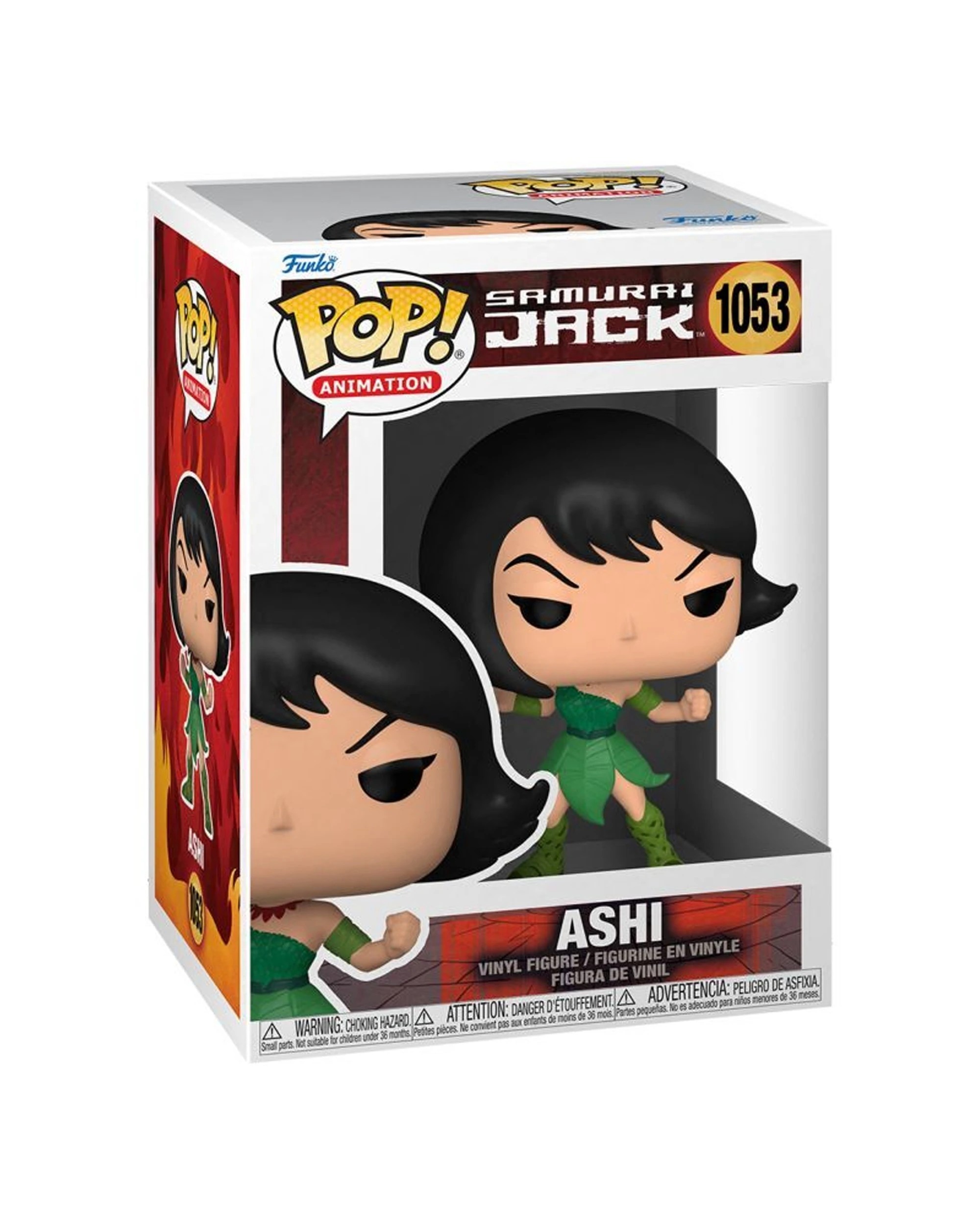 2 Pop Vinyl Figurine Samurai Jack - Ashi Action Figure 10cm Stylised Collectible - Green, 2 of 3