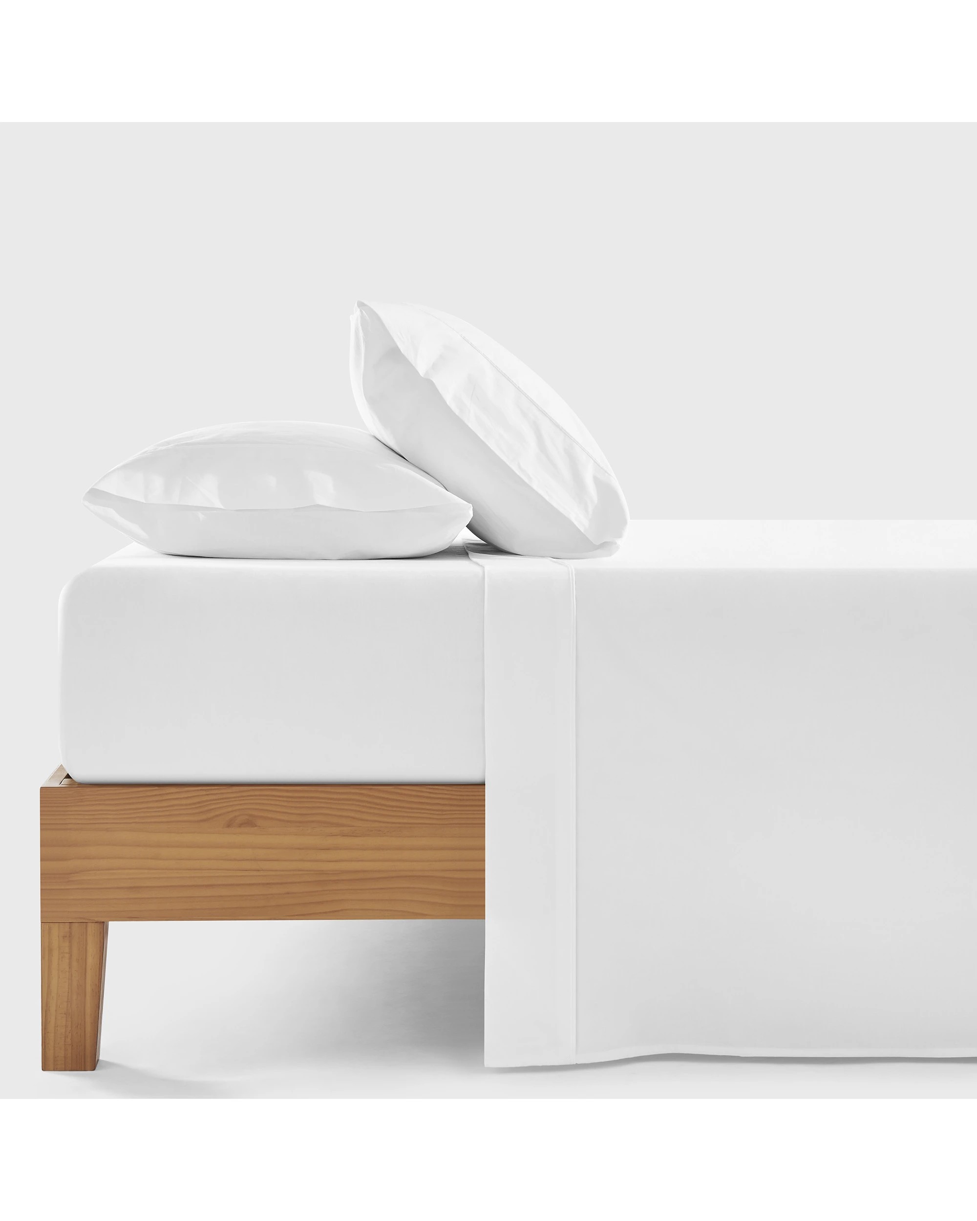 1 Dreamaker 300TC Cotton Percale Sheet Set - King Bed - White, 1 of 9