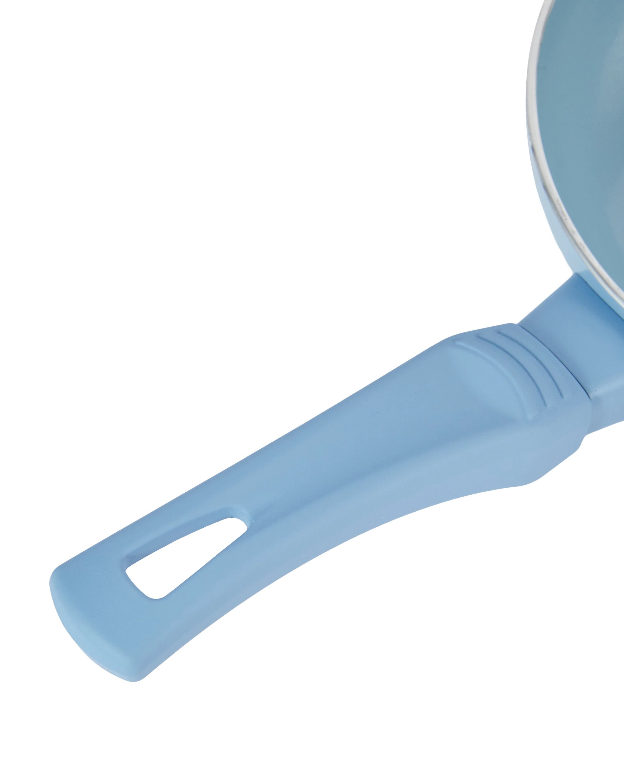 7 14cm Mini Fry Pan with Egg Flip - Blue, 7 of 10