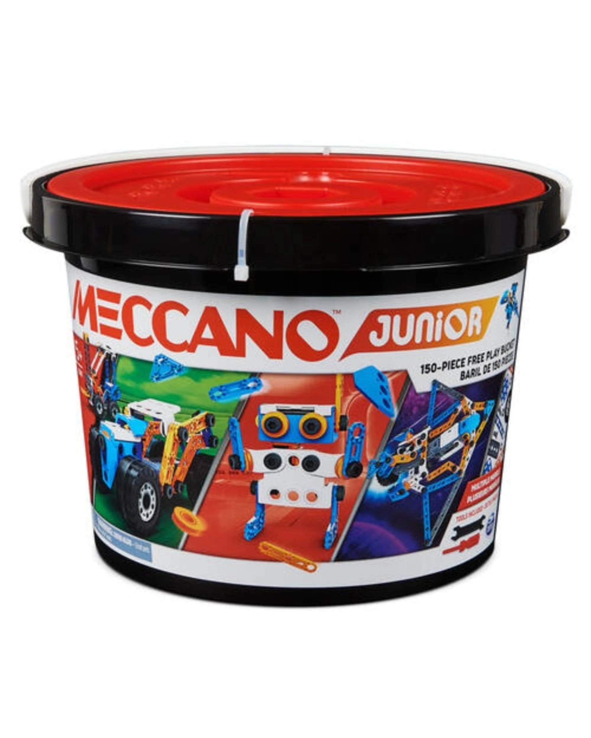 1 Meccano Junior 150 Piece Free Play Model Building Bucket, 1 of 9