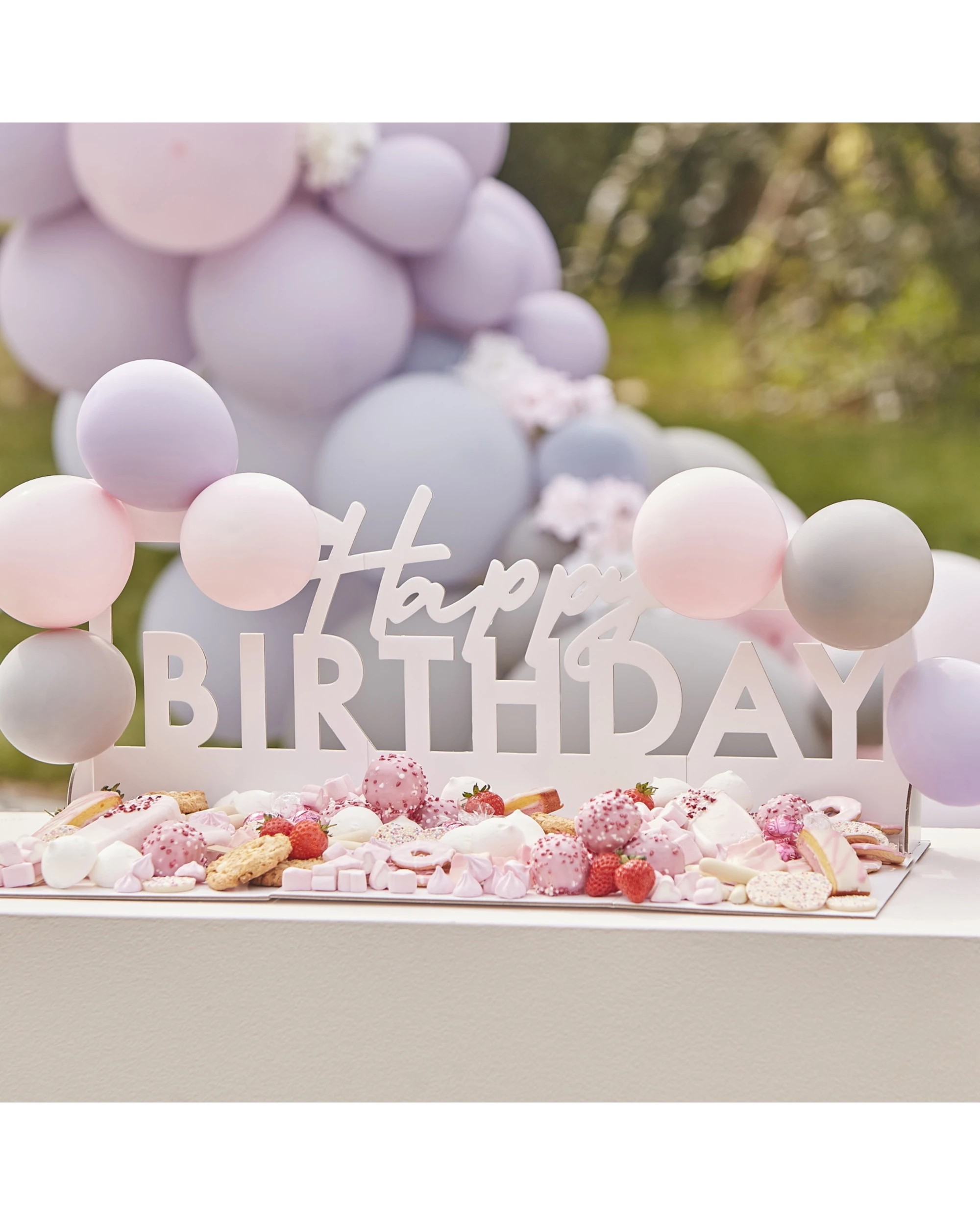 1 Ginger Ray Ginger Ray Happy Birthday Pop Up Grazing Board - White, 1 of 4