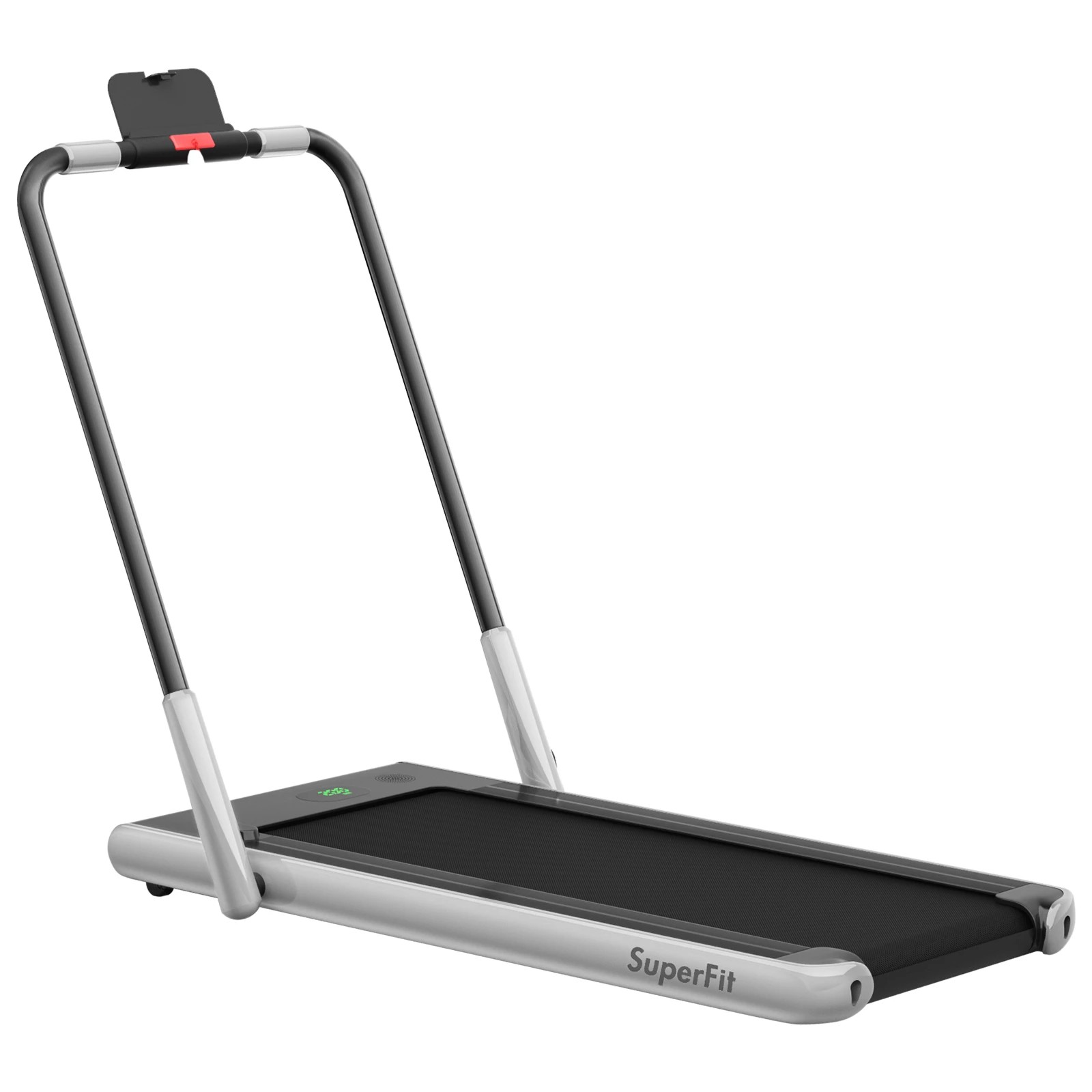 1 Costway 2in1 Electric Treadmill 12kmh APP Folding Running Machine Walking Pad w/LED Display - Silver, 1 of 2