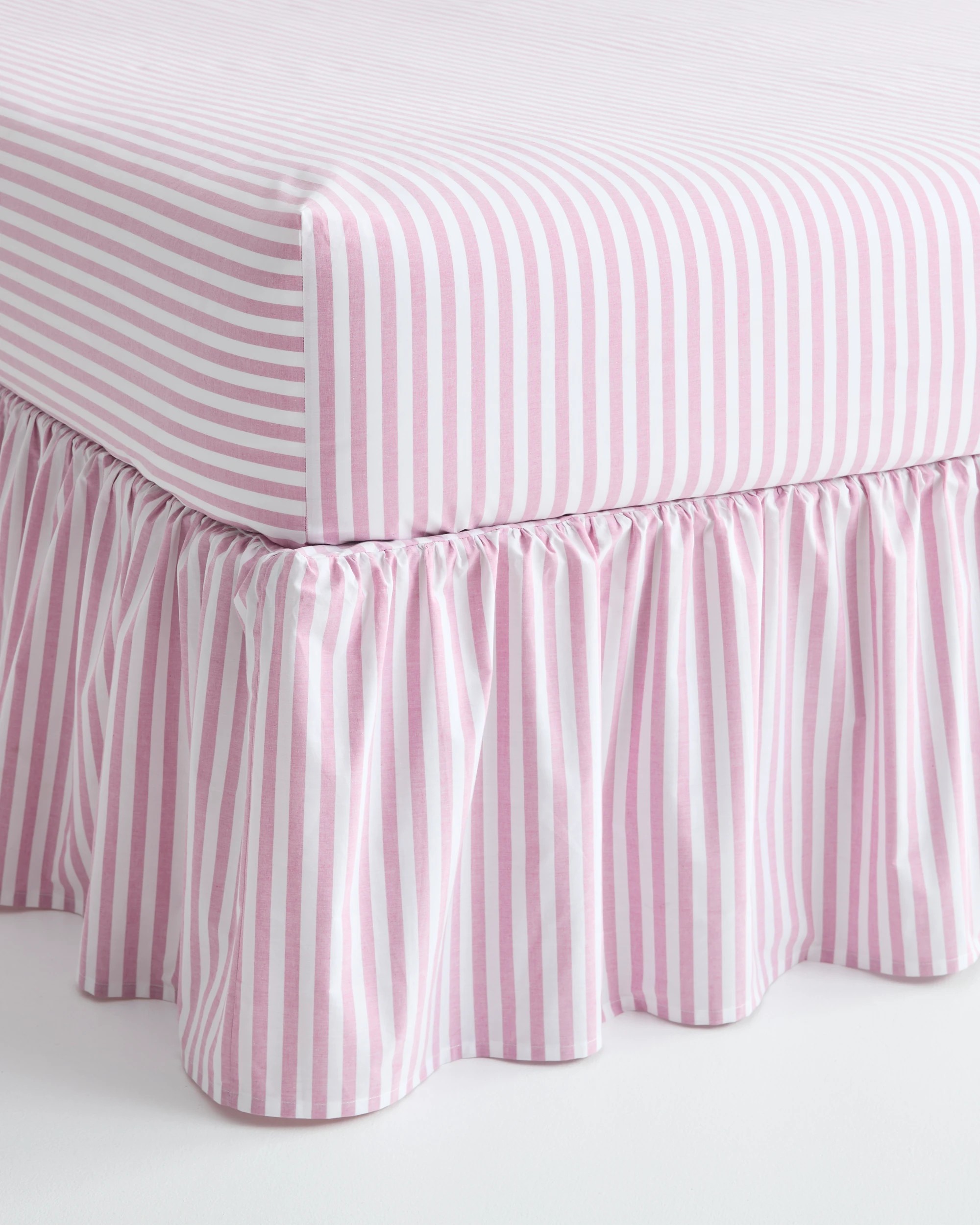 1 Target Australian Cotton Stripe Mix and Match Valance - King Bed - Pink, 1 of 1