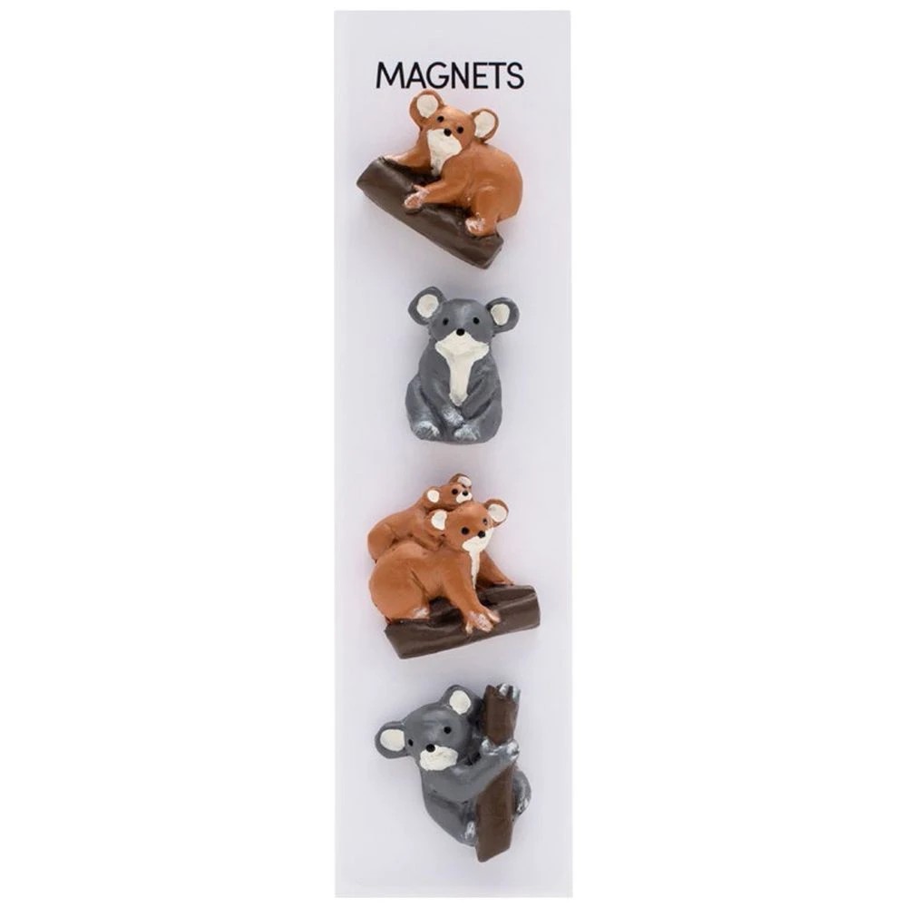 1 Three By Three Koala Magnets Resin 4 Pack, 1 of 3