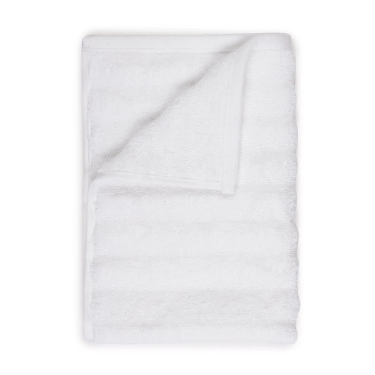 1 Thick Ribbed Australian Cotton Hand Towel - White, 1 of 5