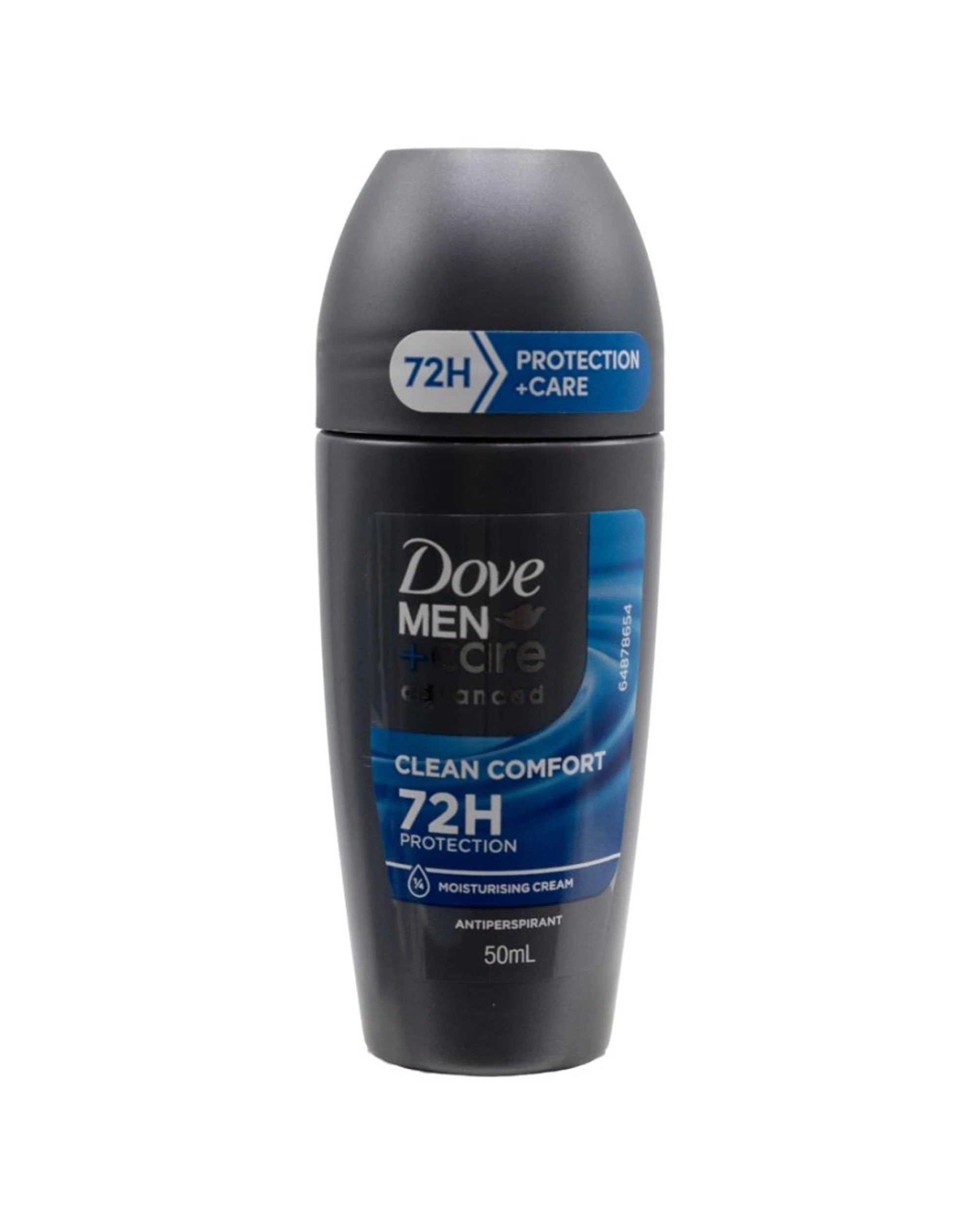 2 Dove 6pk Mens Plus Care Advanced 72 Hour Roll On Antiperspirant Clean Comfort - Black, 2 of 3
