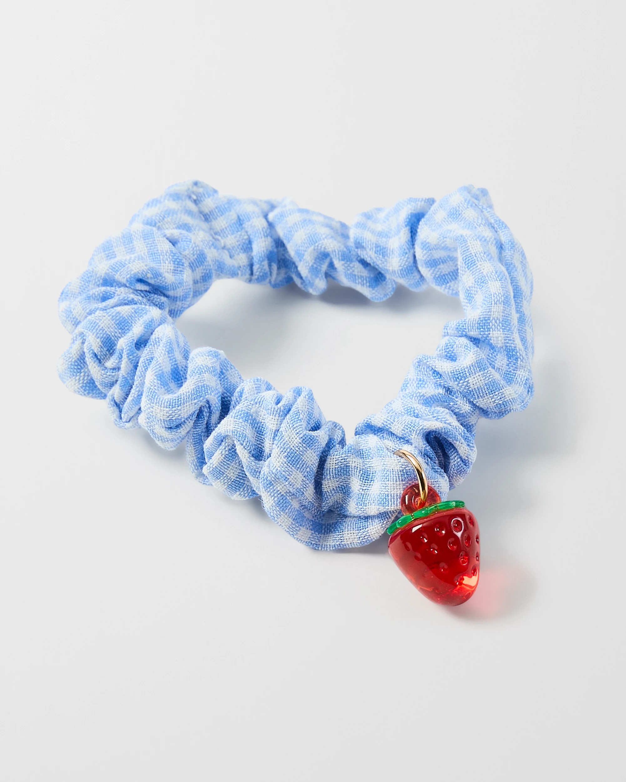 5 4 Pack Mini Fruit Hair Scrunchies - Gingham, 5 of 7