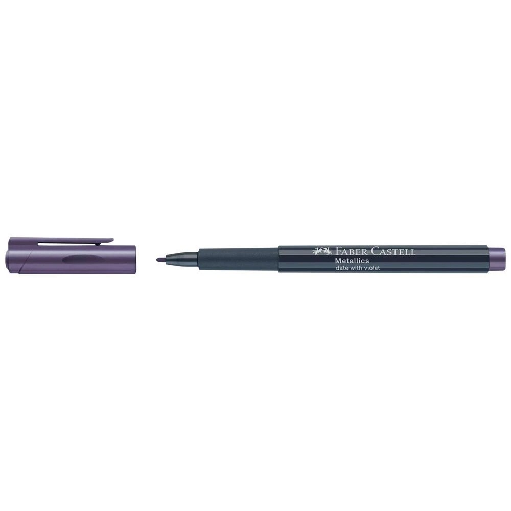 1 Faber-Castell Metallic Permanent Marker Date with Violet, 1 of 6