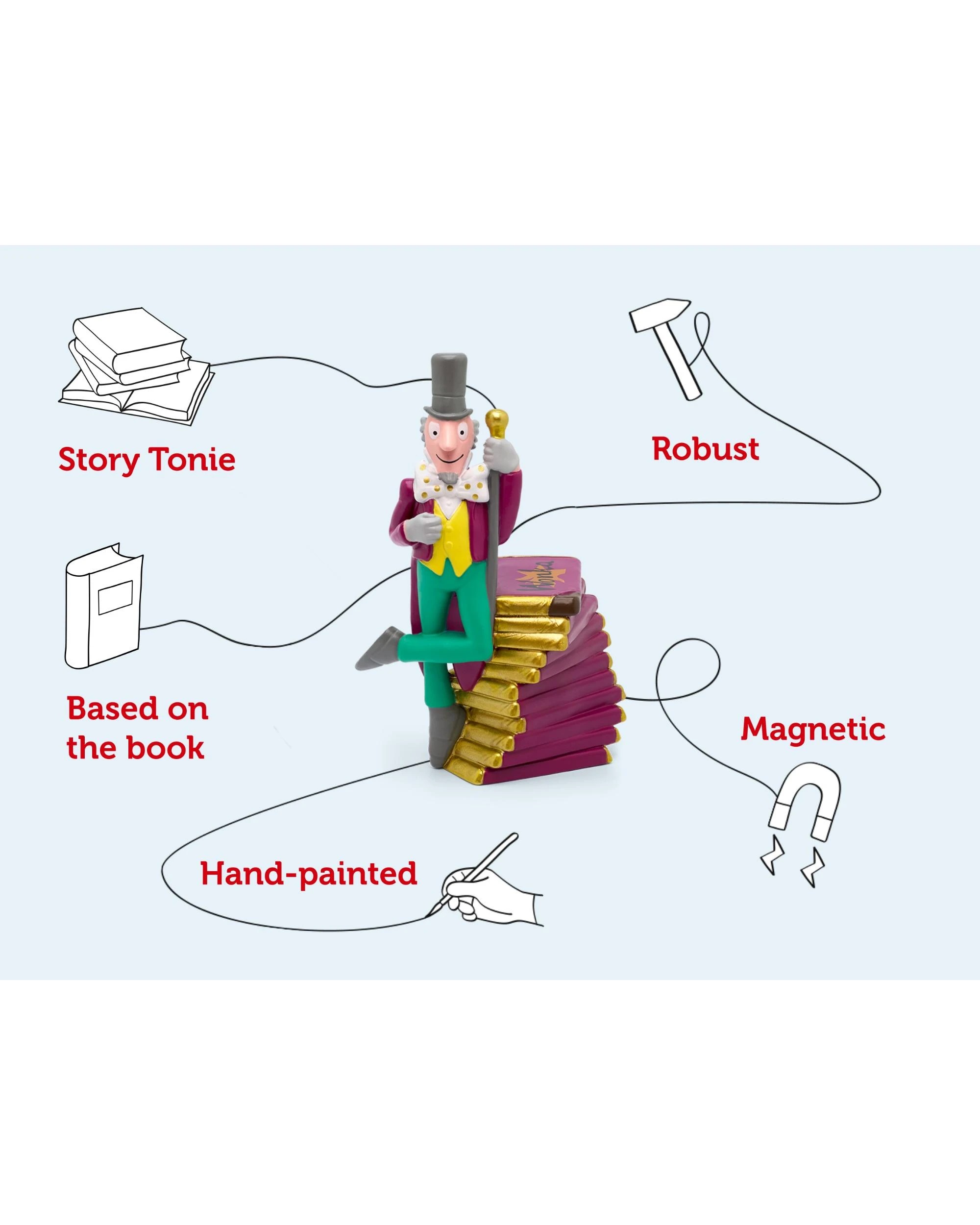 3 Tonies - Roald Dahl - Charlie and The Chocolate Factory Tonie Audio Character - Multi, 3 of 6