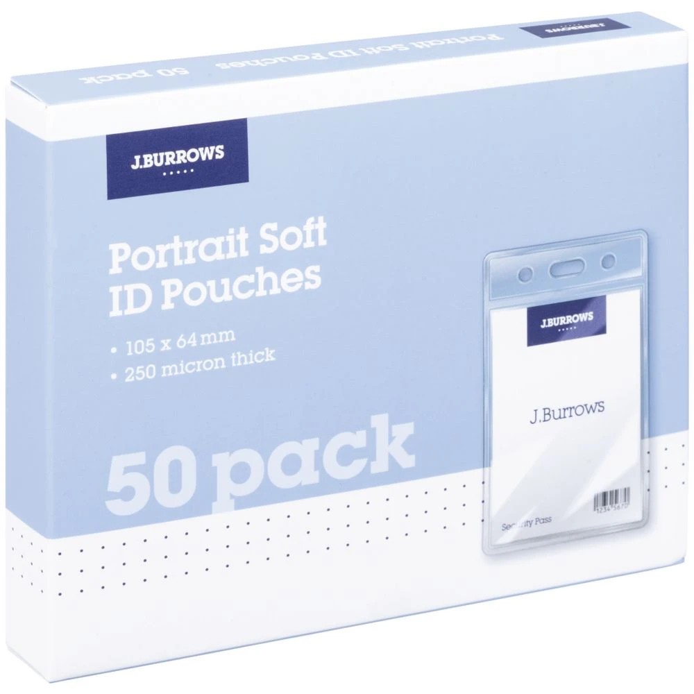 4 J.Burrows Soft ID Pouch Portrait 50 Pack, 4 of 6