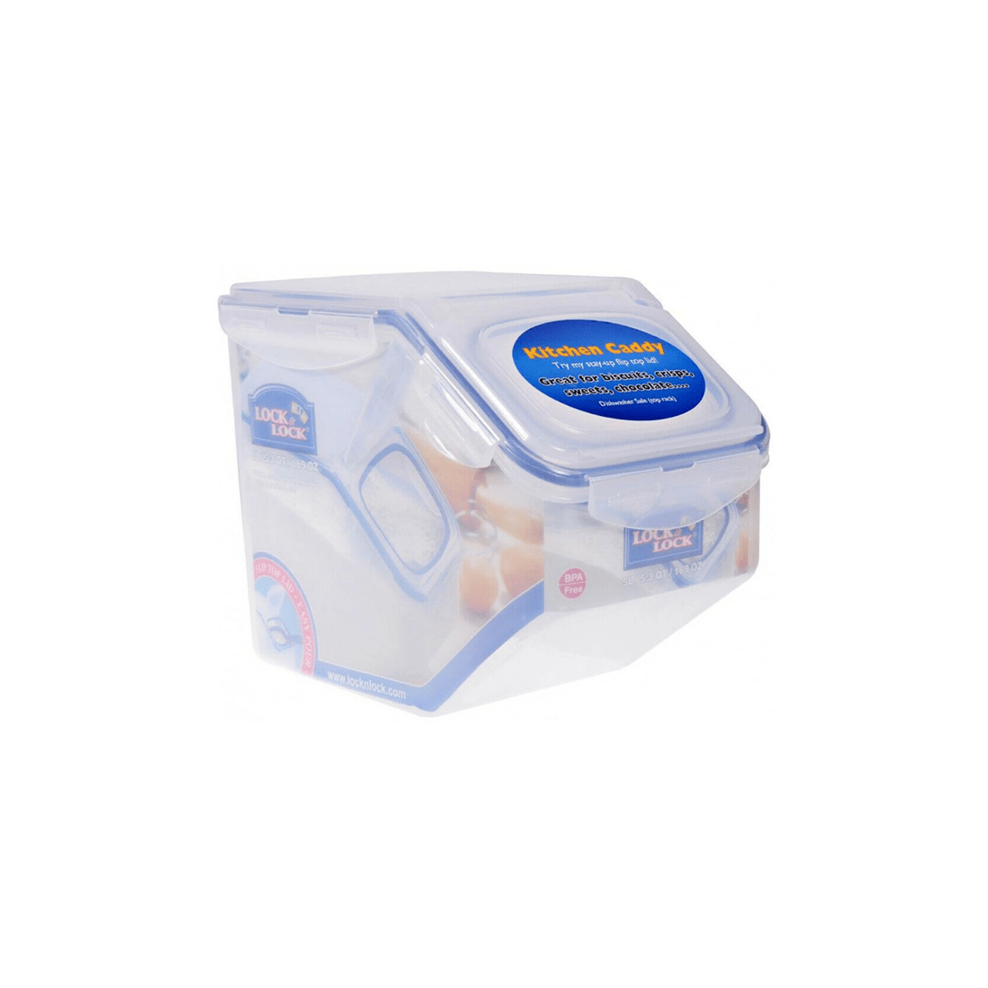 1 Locknlock 5l Easy Pour Rice Case Sweets/snacks Storage Plastic Container
 - Blue, 1 of 1