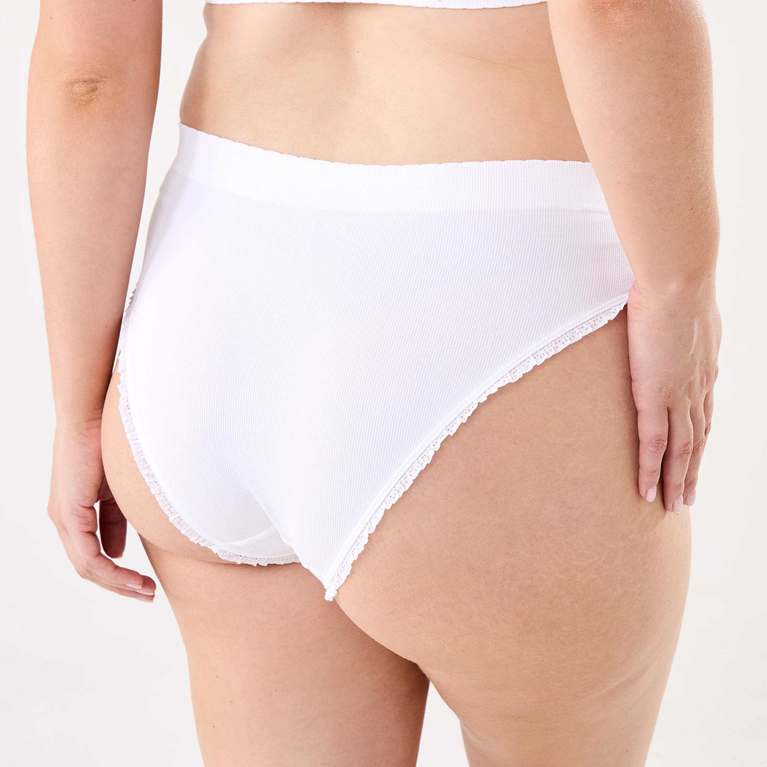 8 3 Pack Seamfree Rib Bikini Briefs Lemoncello, 8 of 10