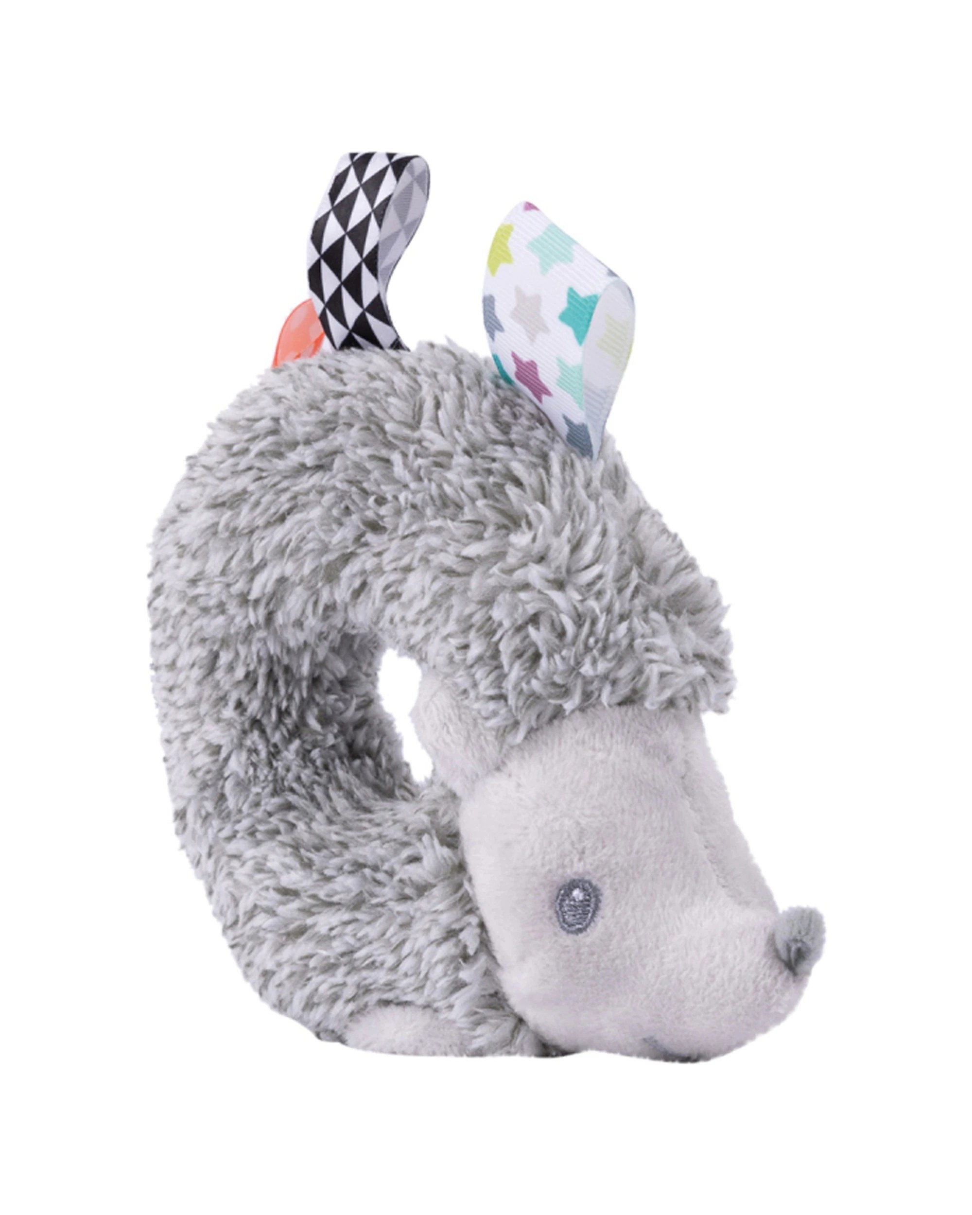 2 Mary Meyer Taggies Heather Hedgehog Teether Rattle Baby Toy 0 Months - Grey, 2 of 5