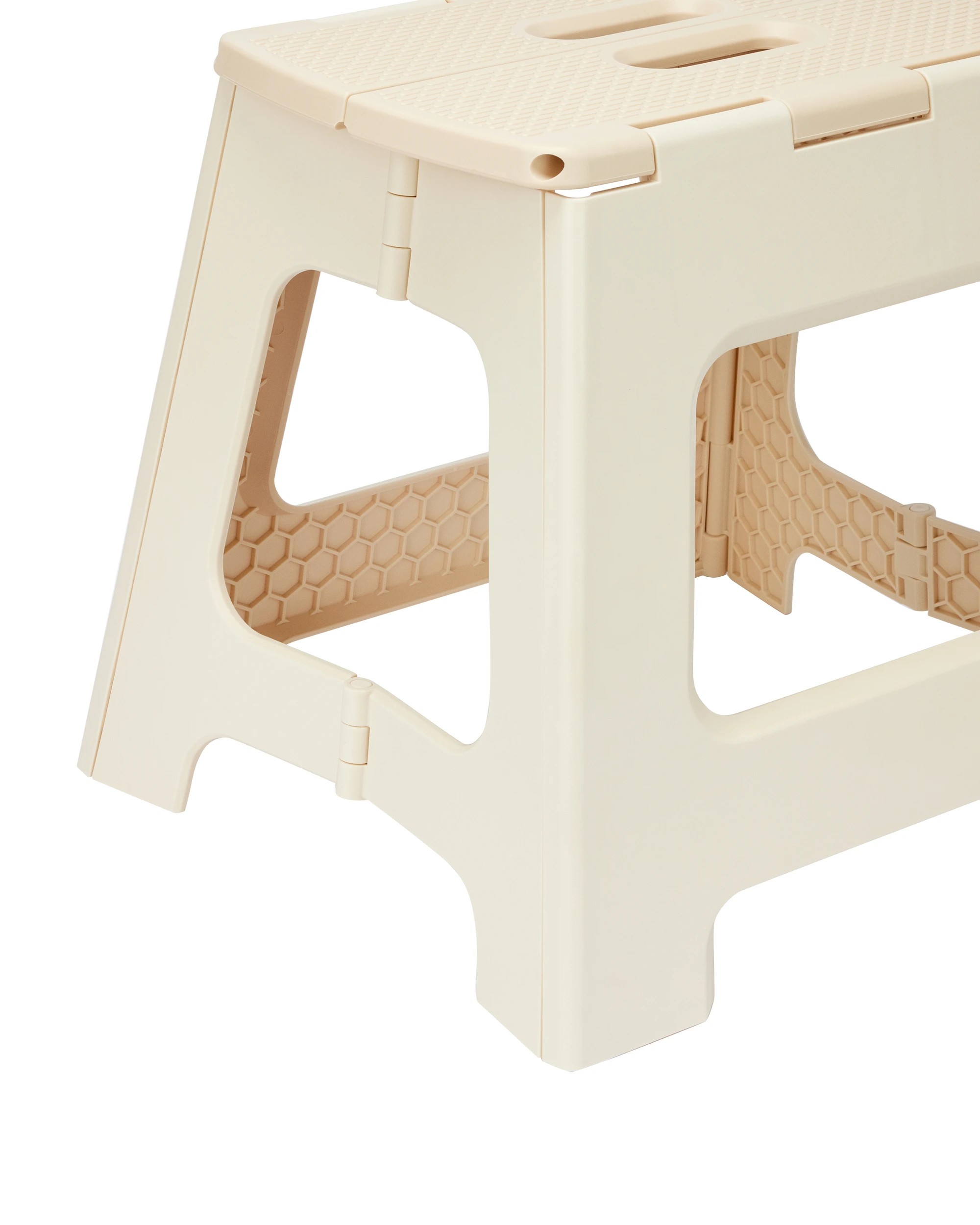 4 Folding Step Stool - Cream, 4 of 7