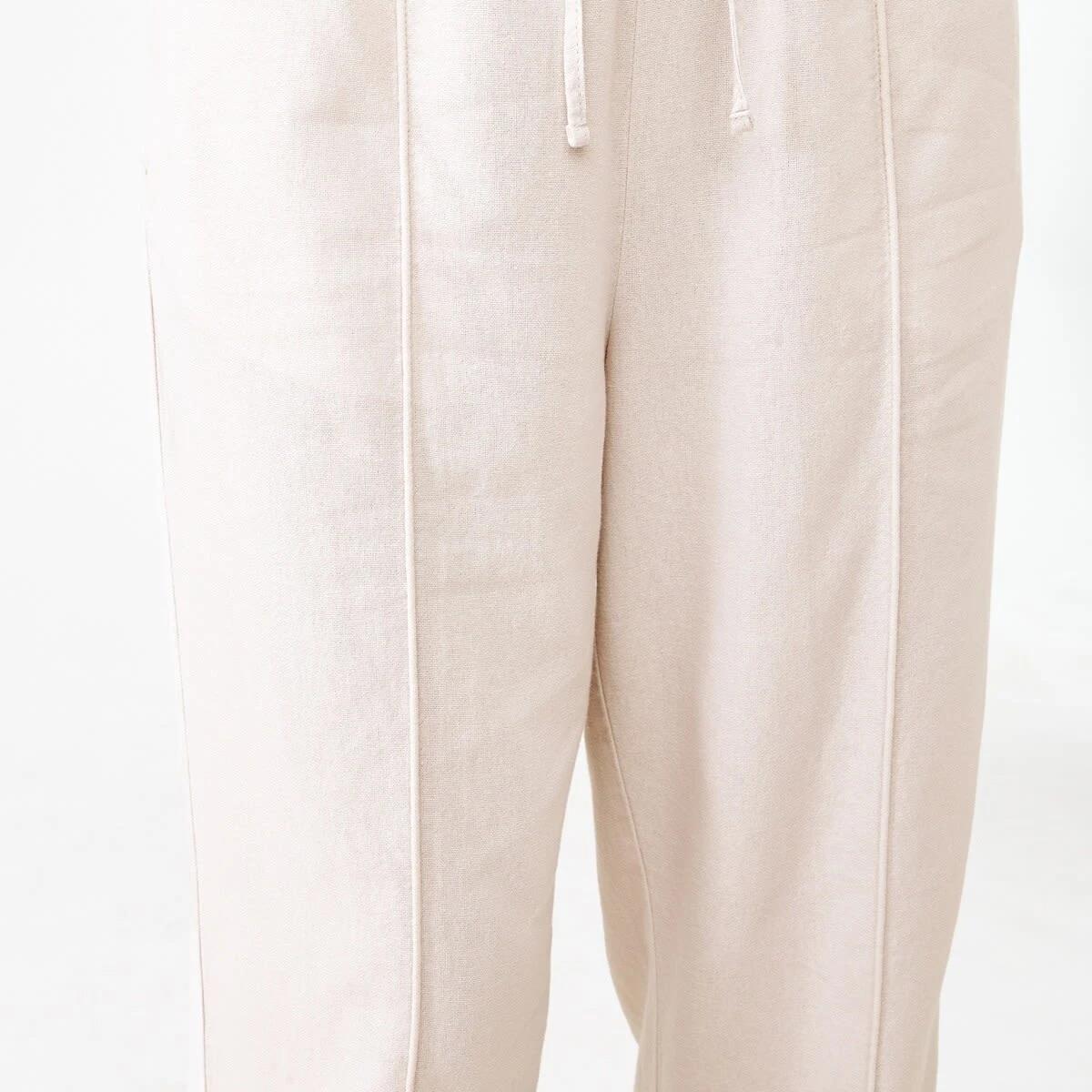 6 Textured Seam Front Pants NATURAL BEIGE, 6 of 6