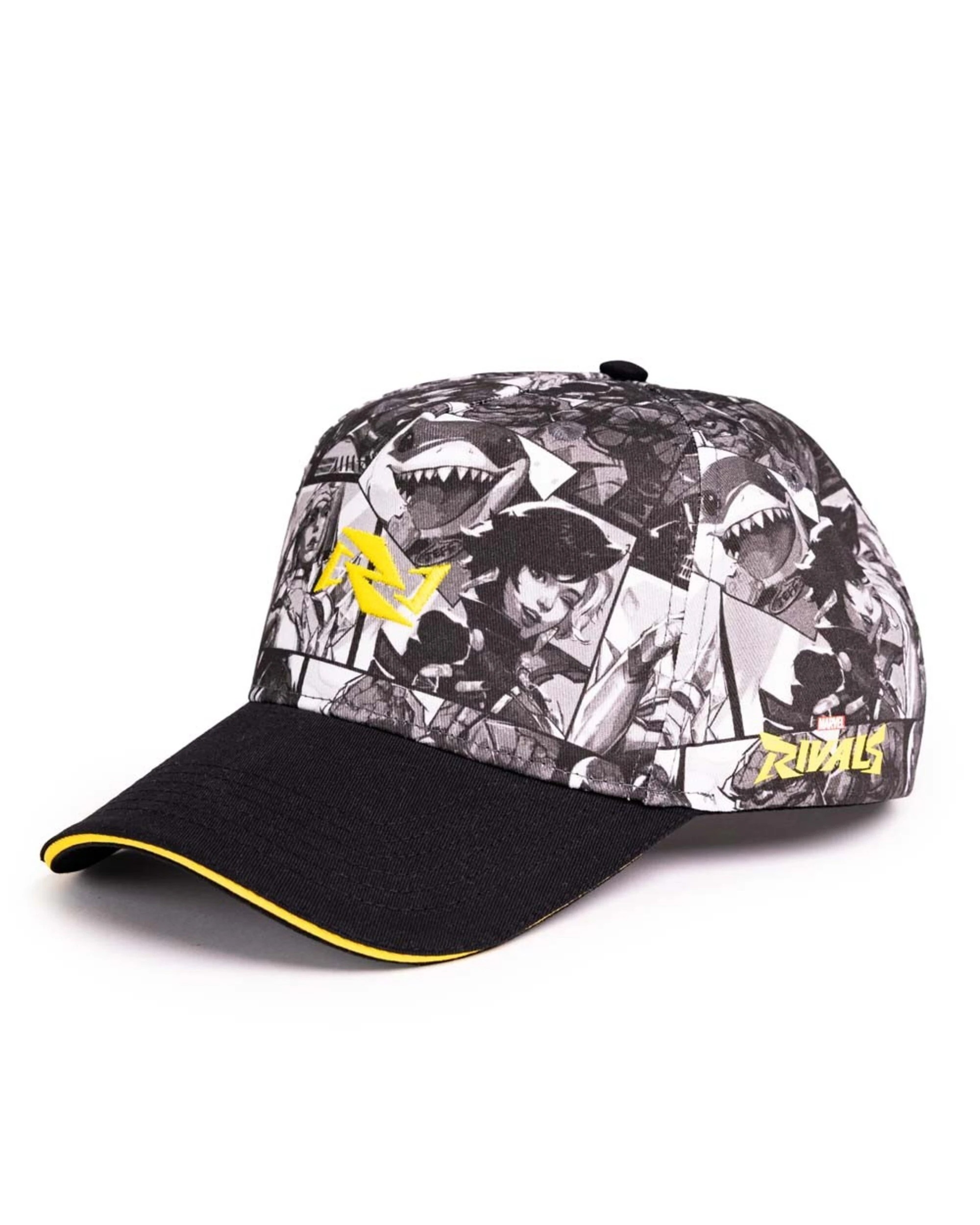 1 Marvel Rivals - Monochrome Character Curved Brim Art Cap - Black,White,Yellow, 1 of 3