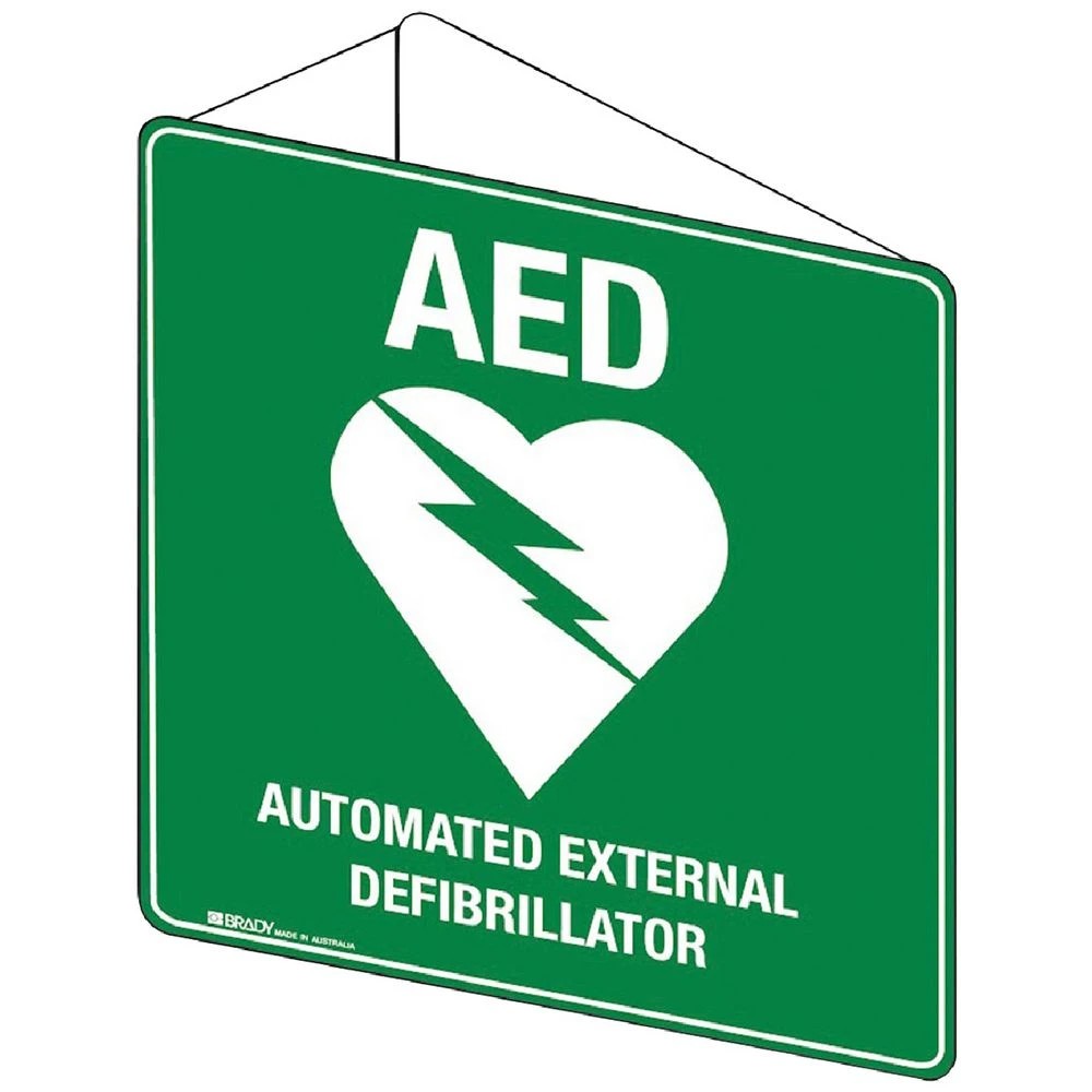 1 AED 3D Double-Sided Sign 225x225mm, 1 of 1
