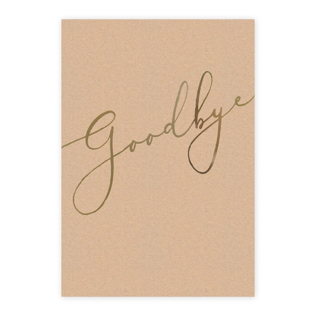 2 Hallmark Midi Colossal Goodbye Greeting Card - Gold Script, 2 of 2