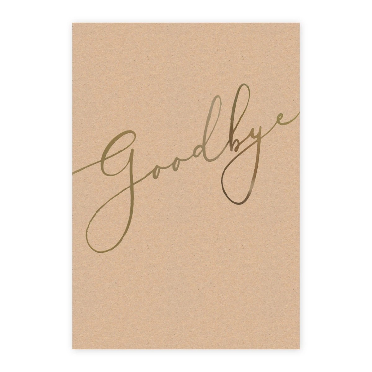 2 Hallmark Midi Colossal Goodbye Greeting Card - Gold Script, 2 of 2