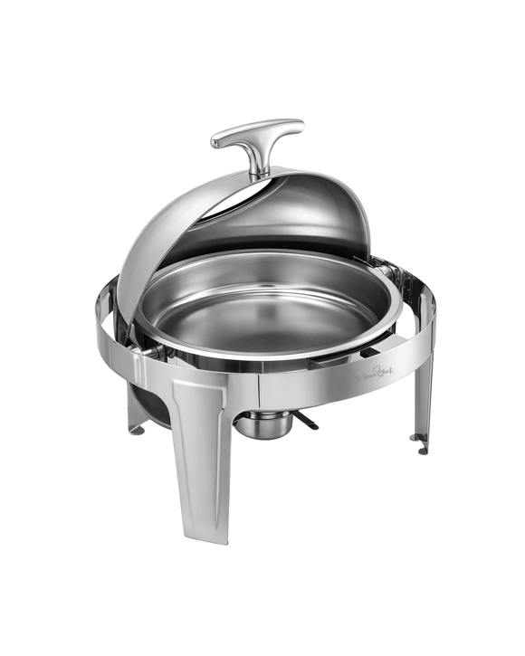 5-Star Chef 9L Chafing Dish Buffet Warmer Food Warmer Catering Server Round - Silver