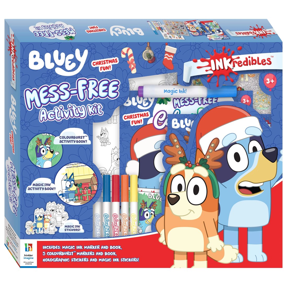 1 INKredibles Bluey Christmas Fun! Mess Free Activity Kit - Book, 1 of 9