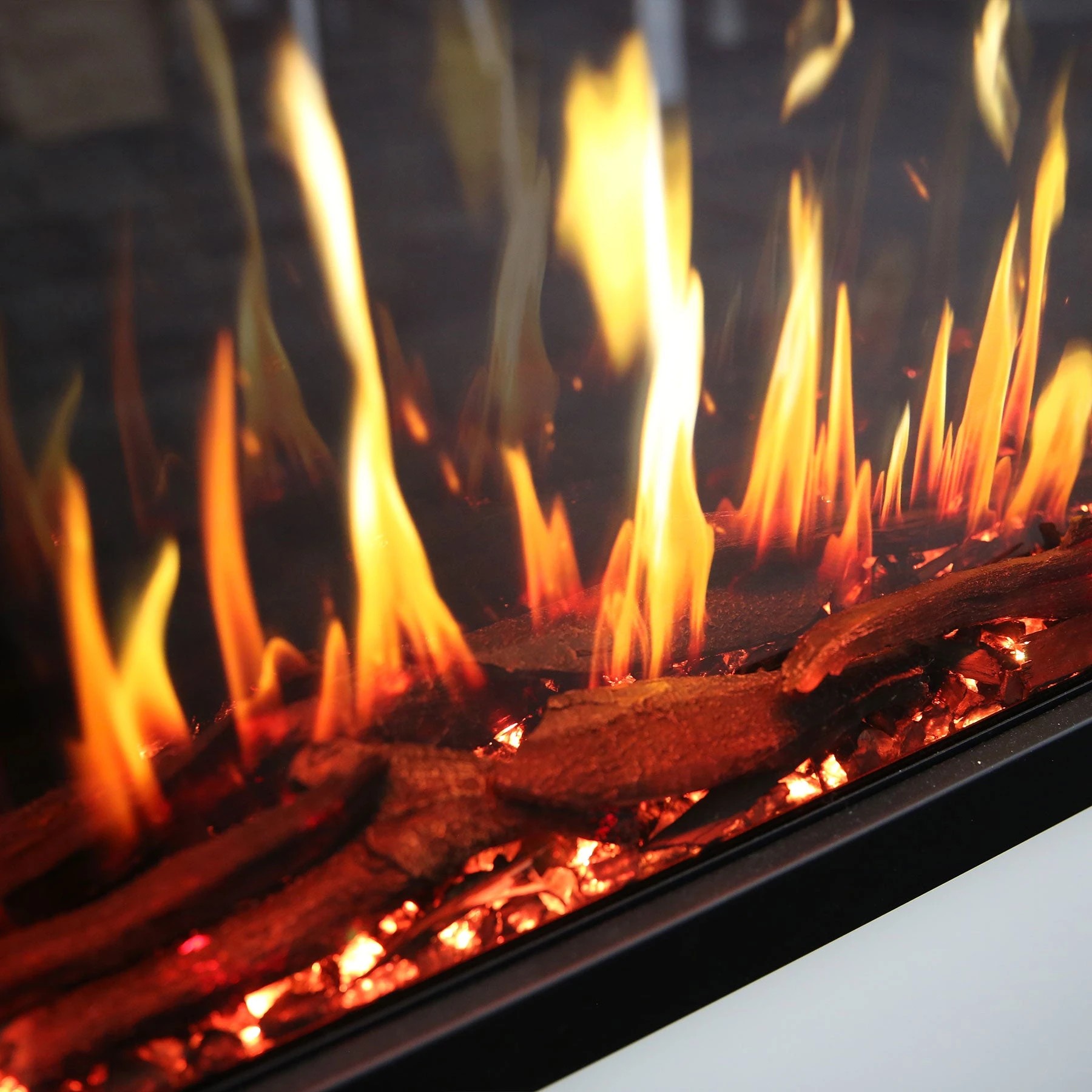 8 Moda Living Imperial 67 Inch LCD Electric Fireplace - Black, 8 of 10