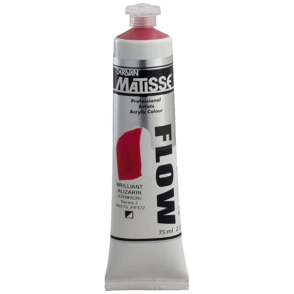 1 Derivan Matisse Flow Paint 75mL Brilliant Alizarin S3, 1 of 2