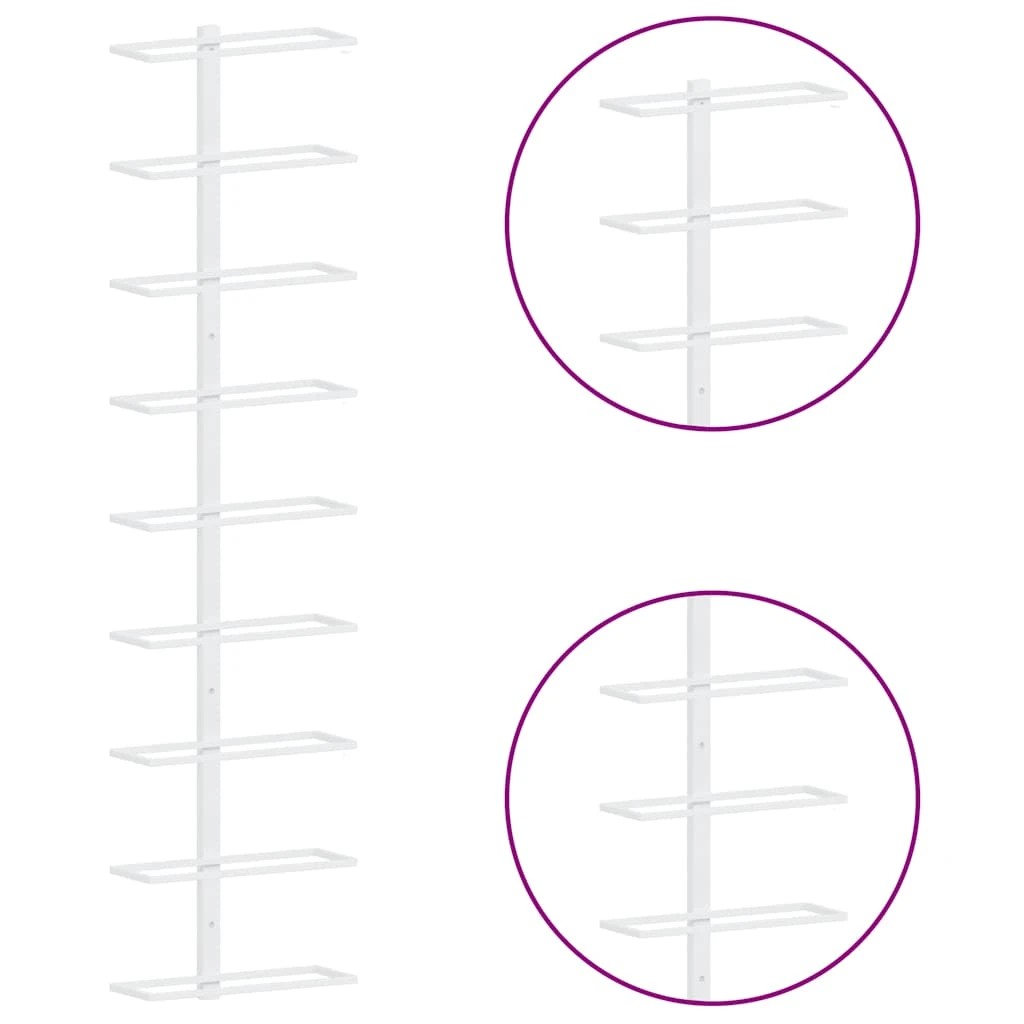 8 Vidaxl Wine Rack Wine Rack, Wine Racks - White, 8 of 9