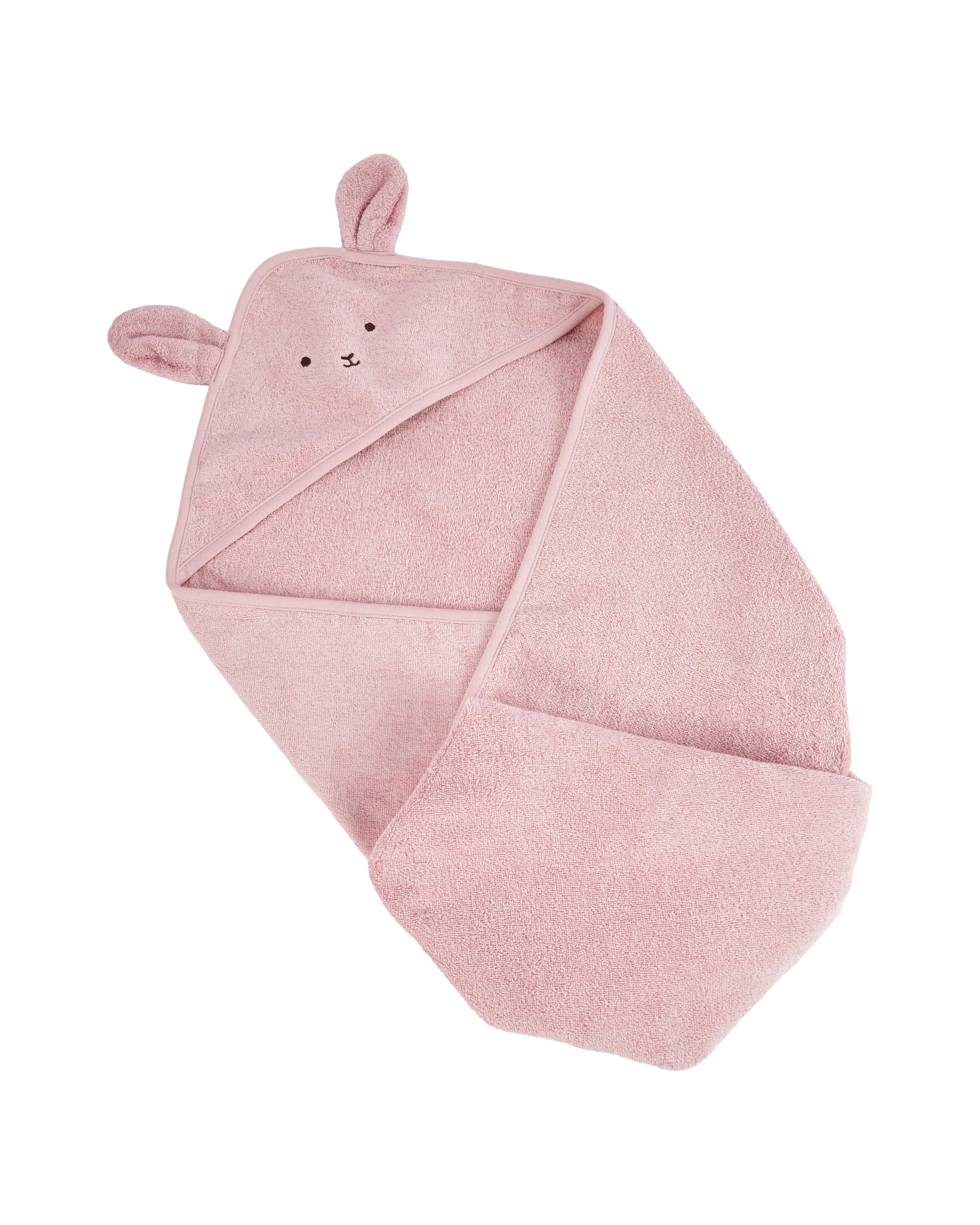 1 Cotton Hooded Towel - Bunny, 1 of 5