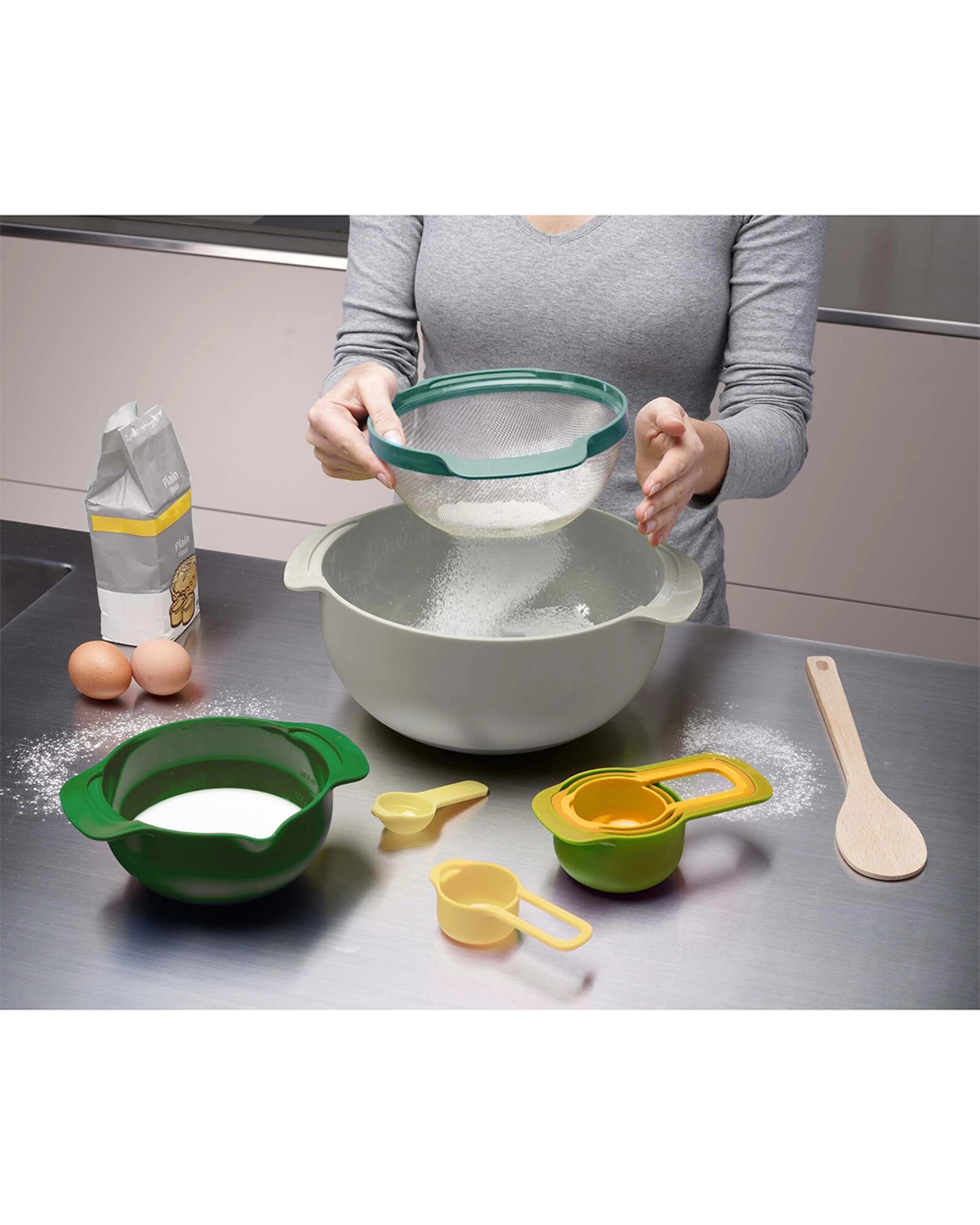 2 Joseph Joseph Nest9 Plus Opal Cooking Measuring Cup Set - Multi, 2 of 4