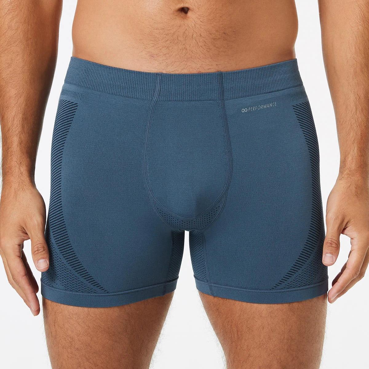 1 Semi Seamless Sports Trunks Blu Indigo, 1 of 6