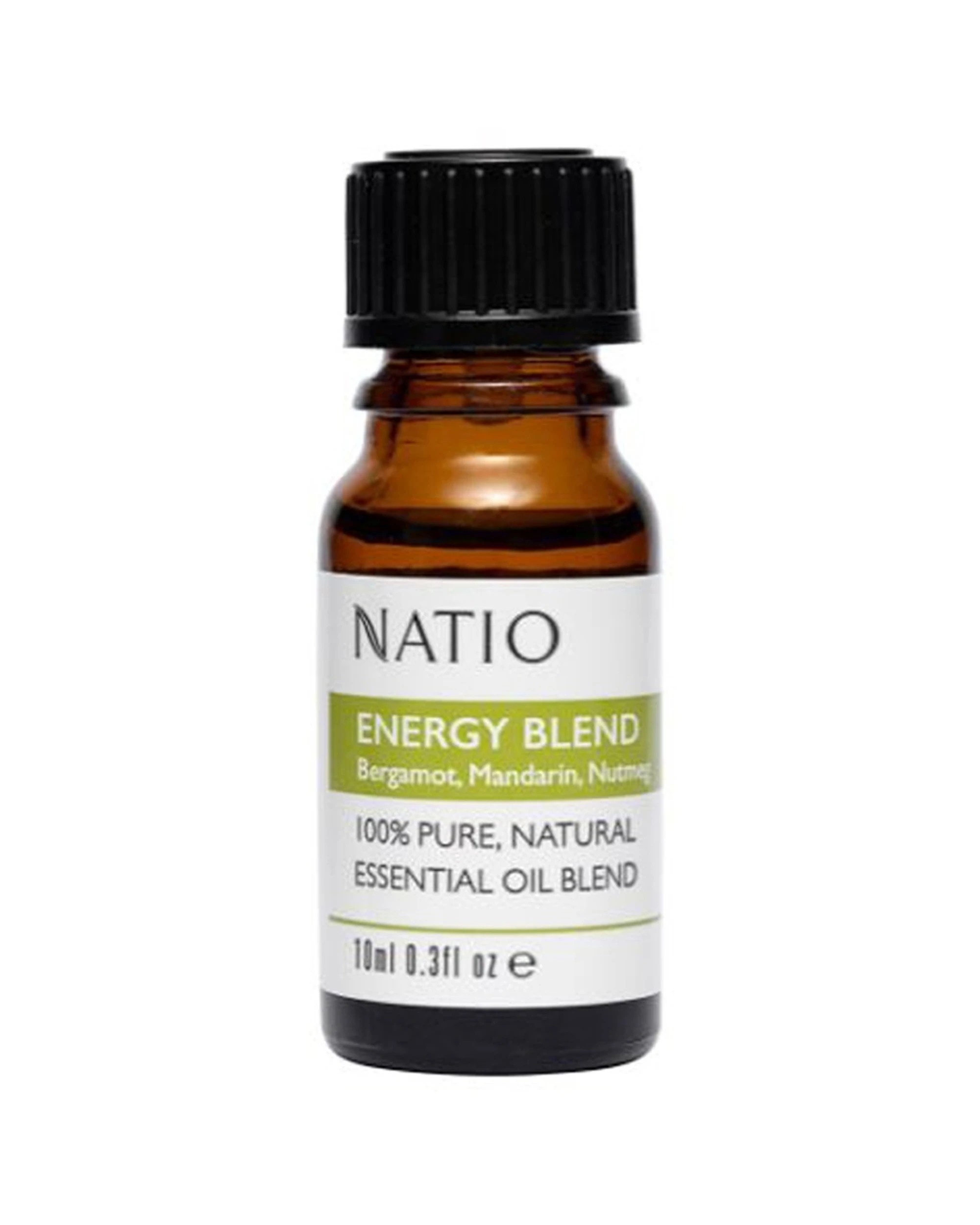 1 Natio Pure Essential Oil Blend Bergamot Mandarin & Nutmeg Energy 10ml - Brown, 1 of 1