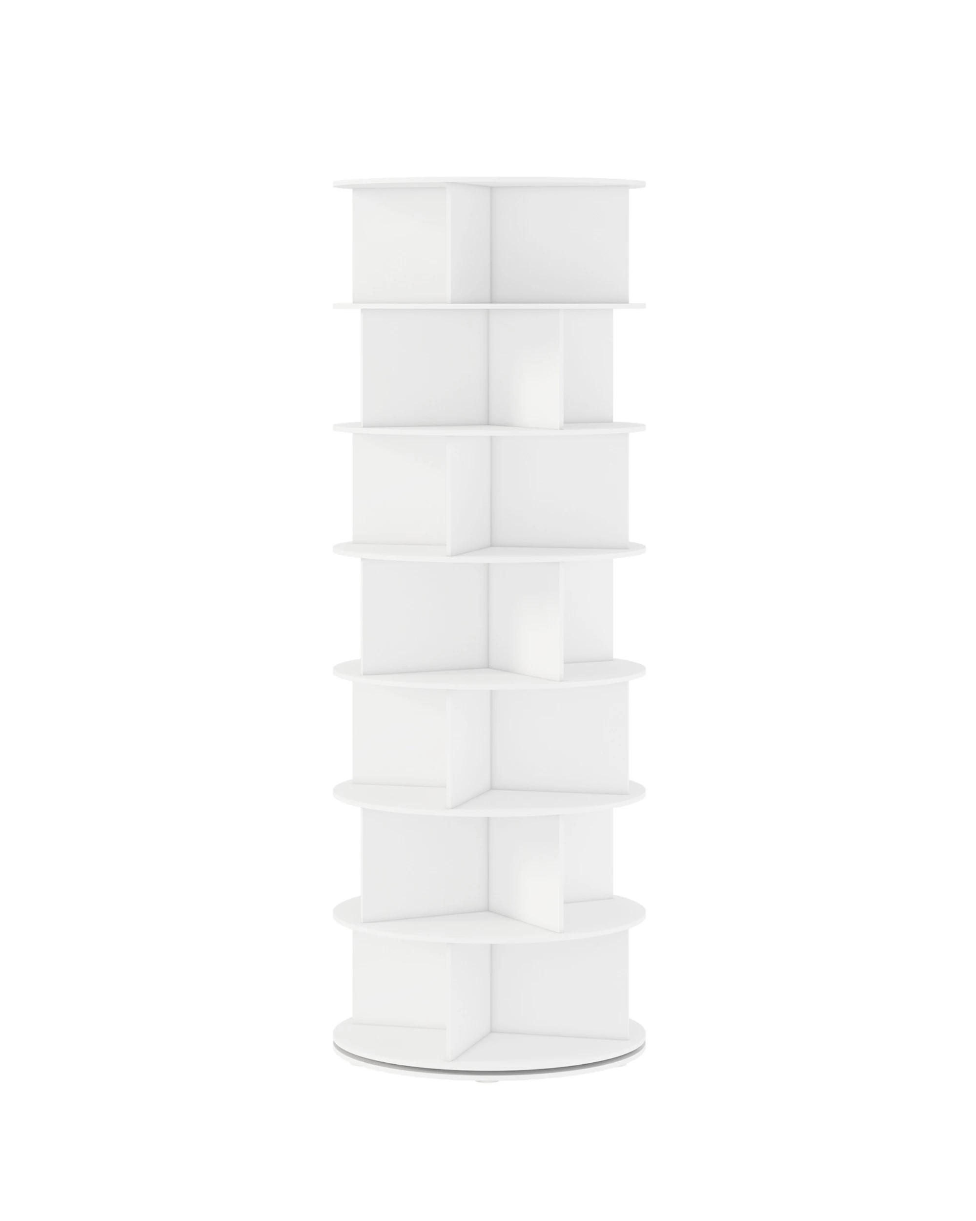 1 Advwin 7 Tier Rotating Shoe Rack Tower Revolving 360 Shoe Storage Bag Display Stand Handbag Organizer, 1 of 10