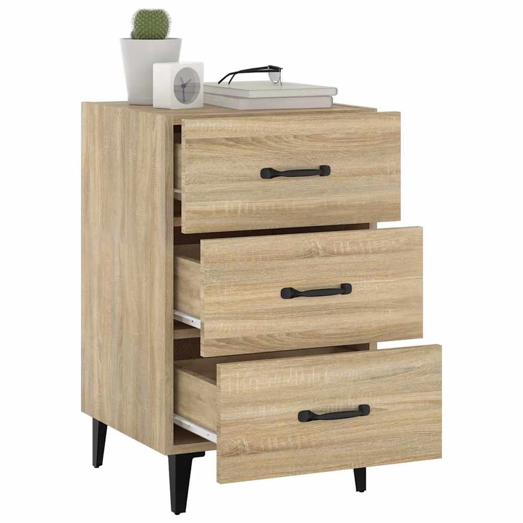 6 vidaXL Bedside cabinet Ample Storage - Brown, 6 of 10