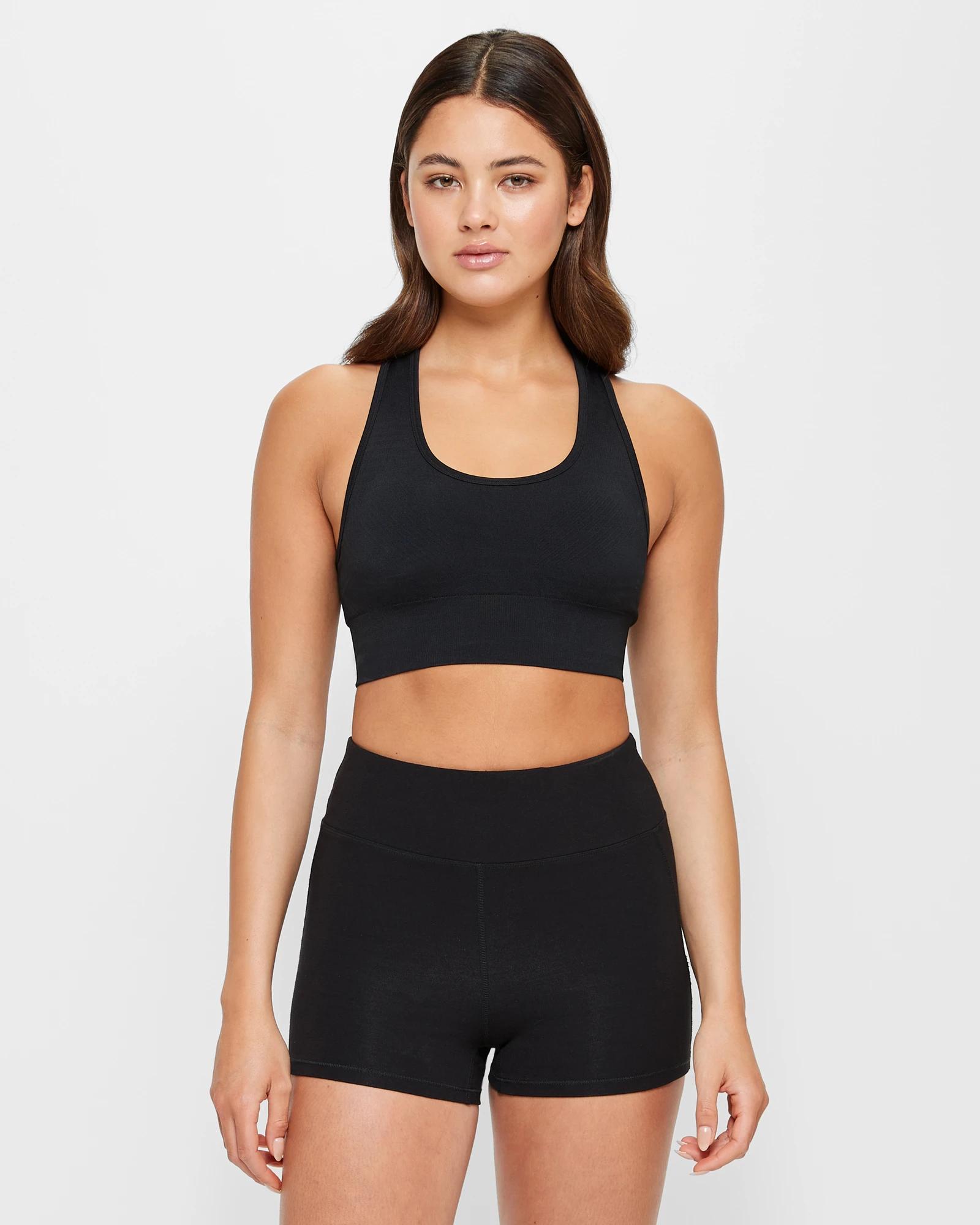 1 Target Active Short Length Bike Shorts BLACK, 1 of 5