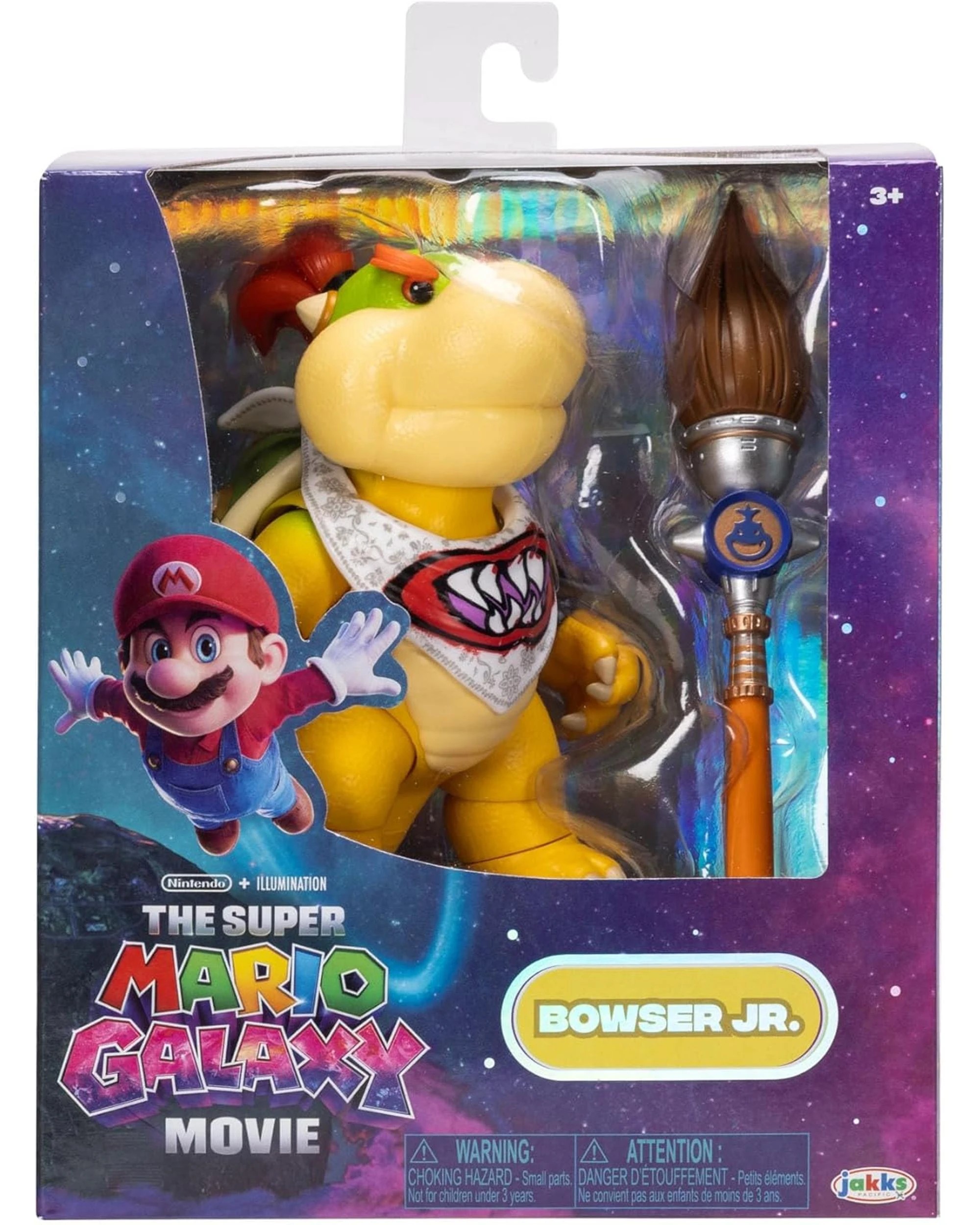 1 Super Mario Galaxy Movie Bowser Jr 5 inch Figure, 1 of 9