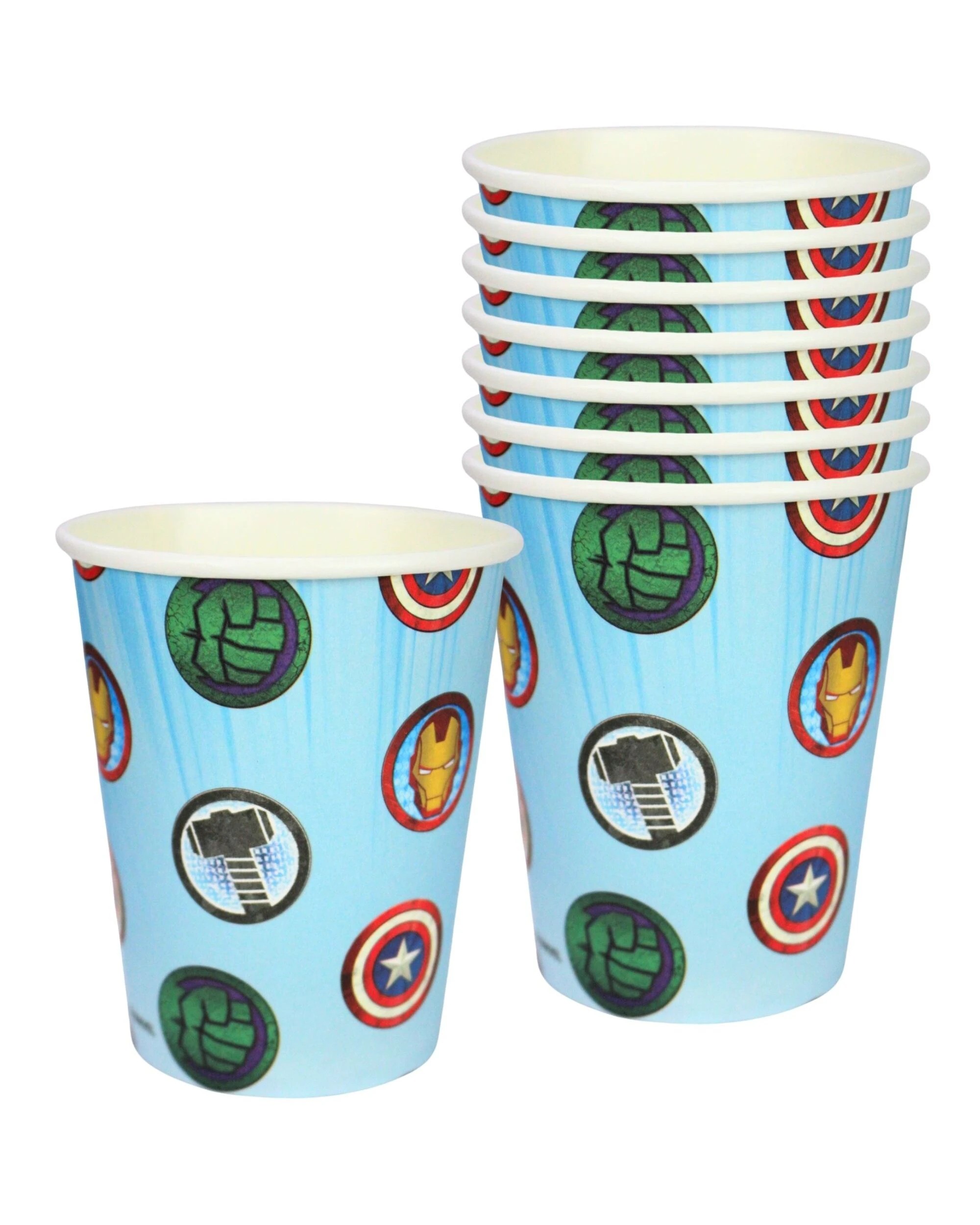 1 Artwrap Marvel Avengers Superhero Paper Cups Pack of 8 - Multi, 1 of 3