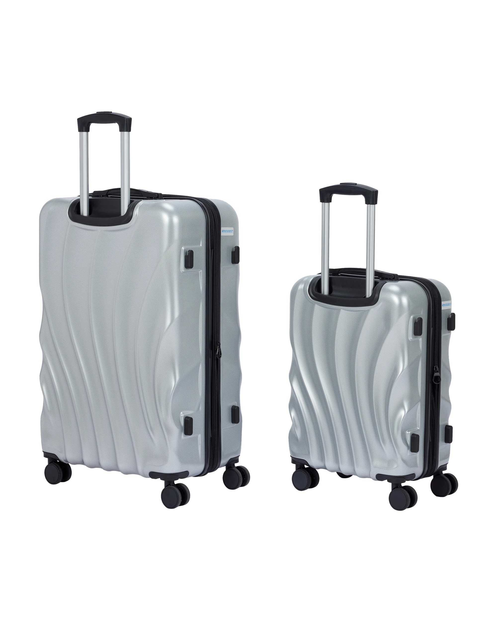 2 2 Piece Clamshell Hard Case Set - Silver, 2 of 8