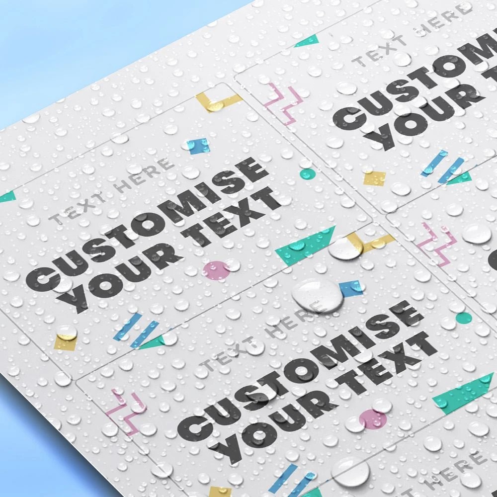 4 Avery 8UP Laser Waterproof Labels 5 Sheets, 4 of 6