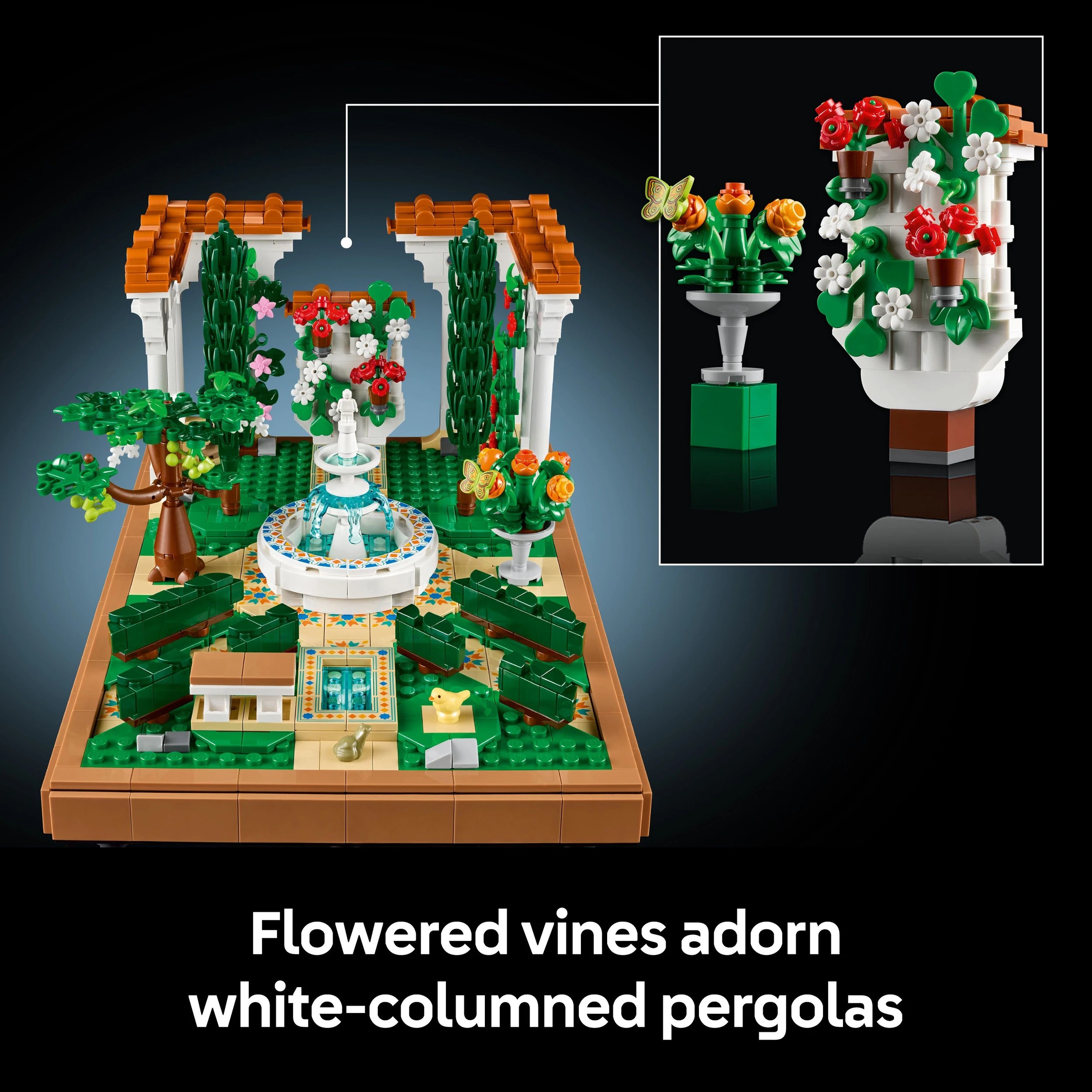8 LEGO Icons Fountain Garden 10359, 8 of 10